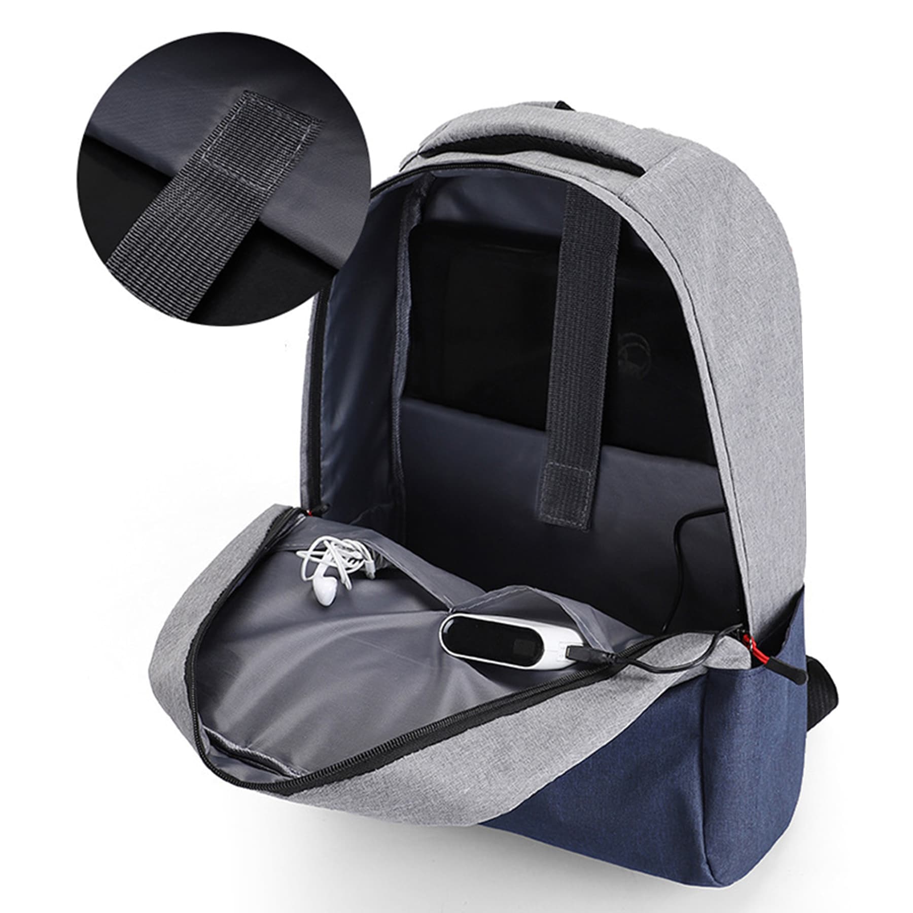 Large Capacity Backpack With Usb thumbnail 7