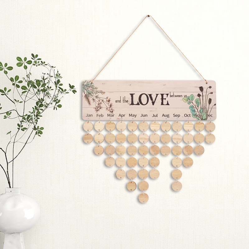 Wooden Calendar Listing Home Decoration thumbnail 3