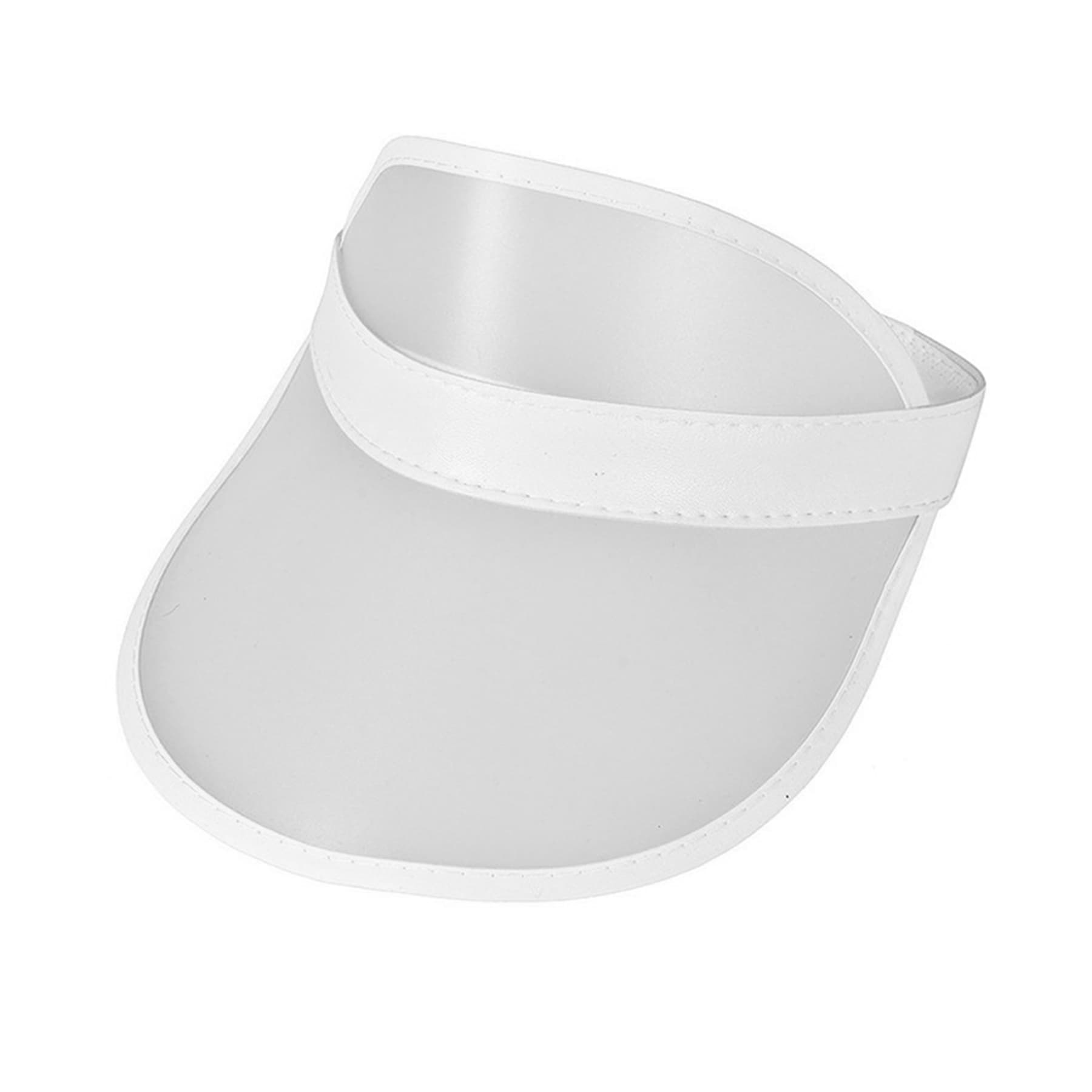 Rainbow Pvc Transparent Sun Visor Hat thumbnail 3