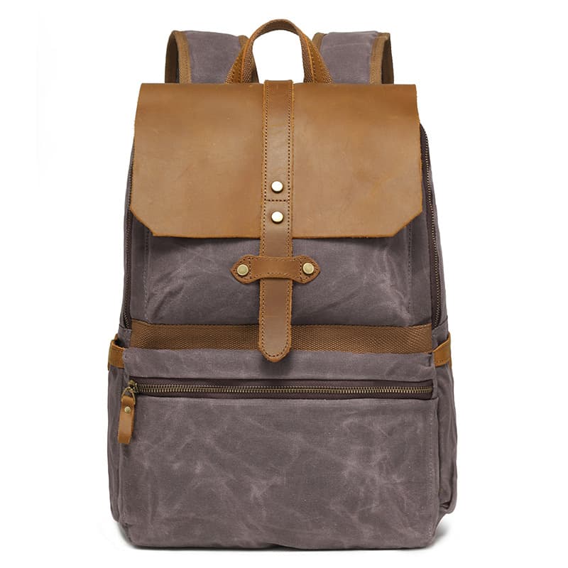 Faux Leather Backpack for Men thumbnail 5