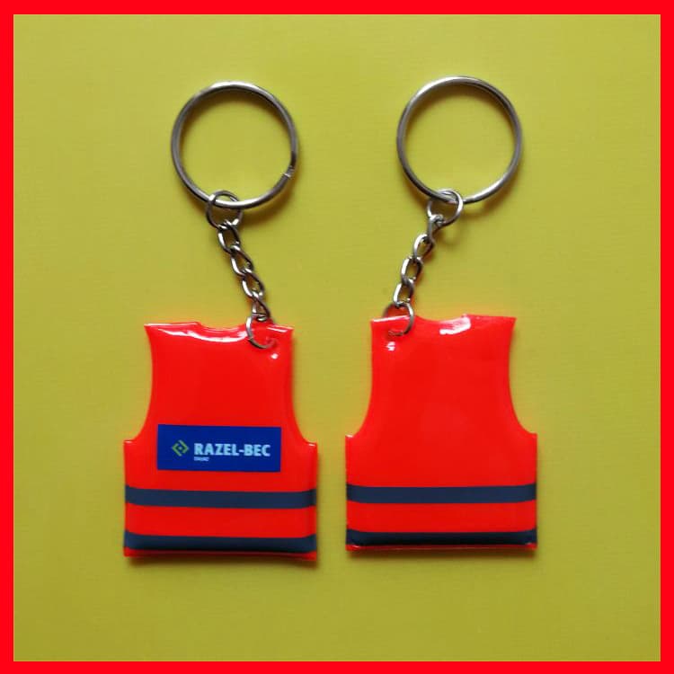 PVC Reflective Vest Keyring thumbnail 3