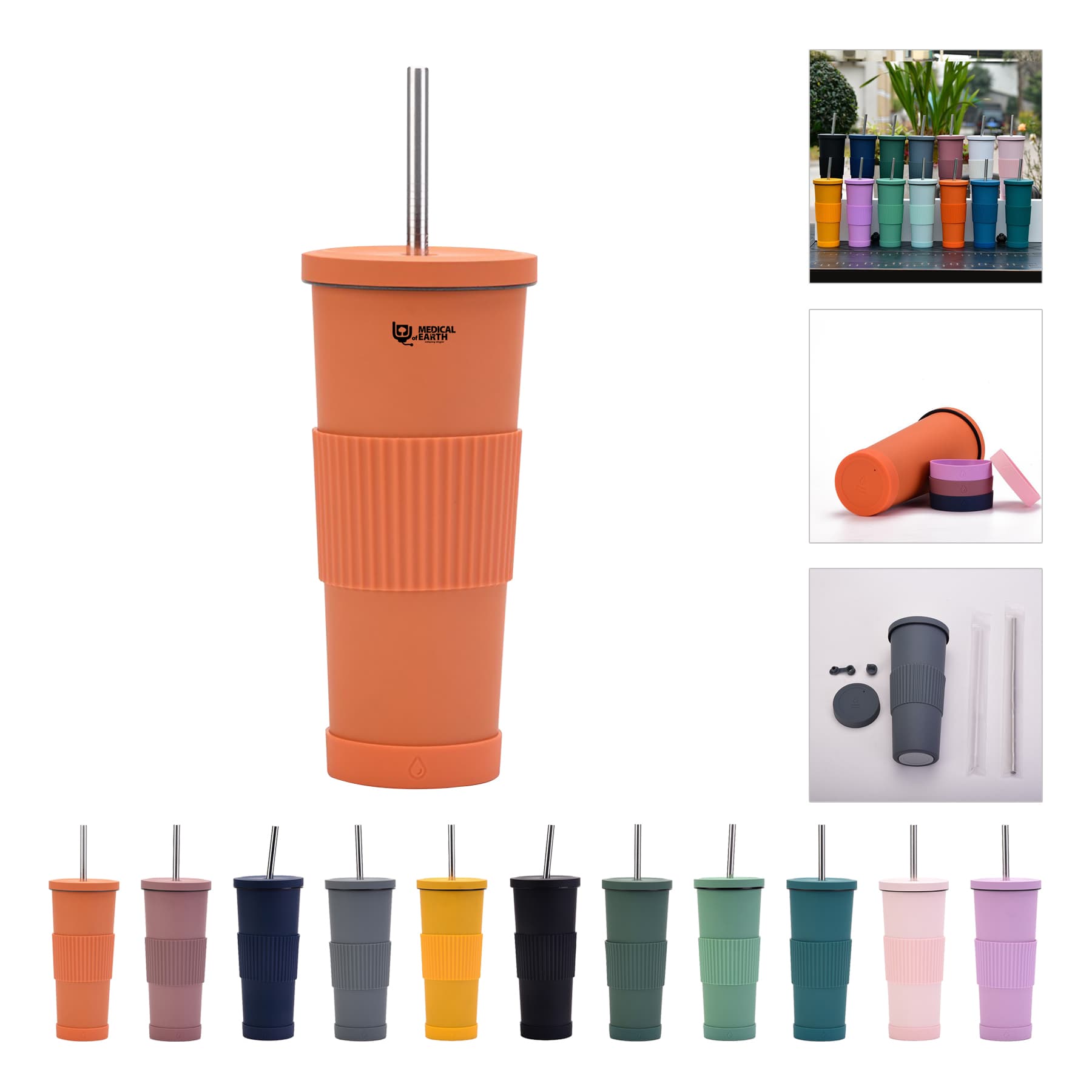 28oz Tumbler Insulated water Bottle with Straw