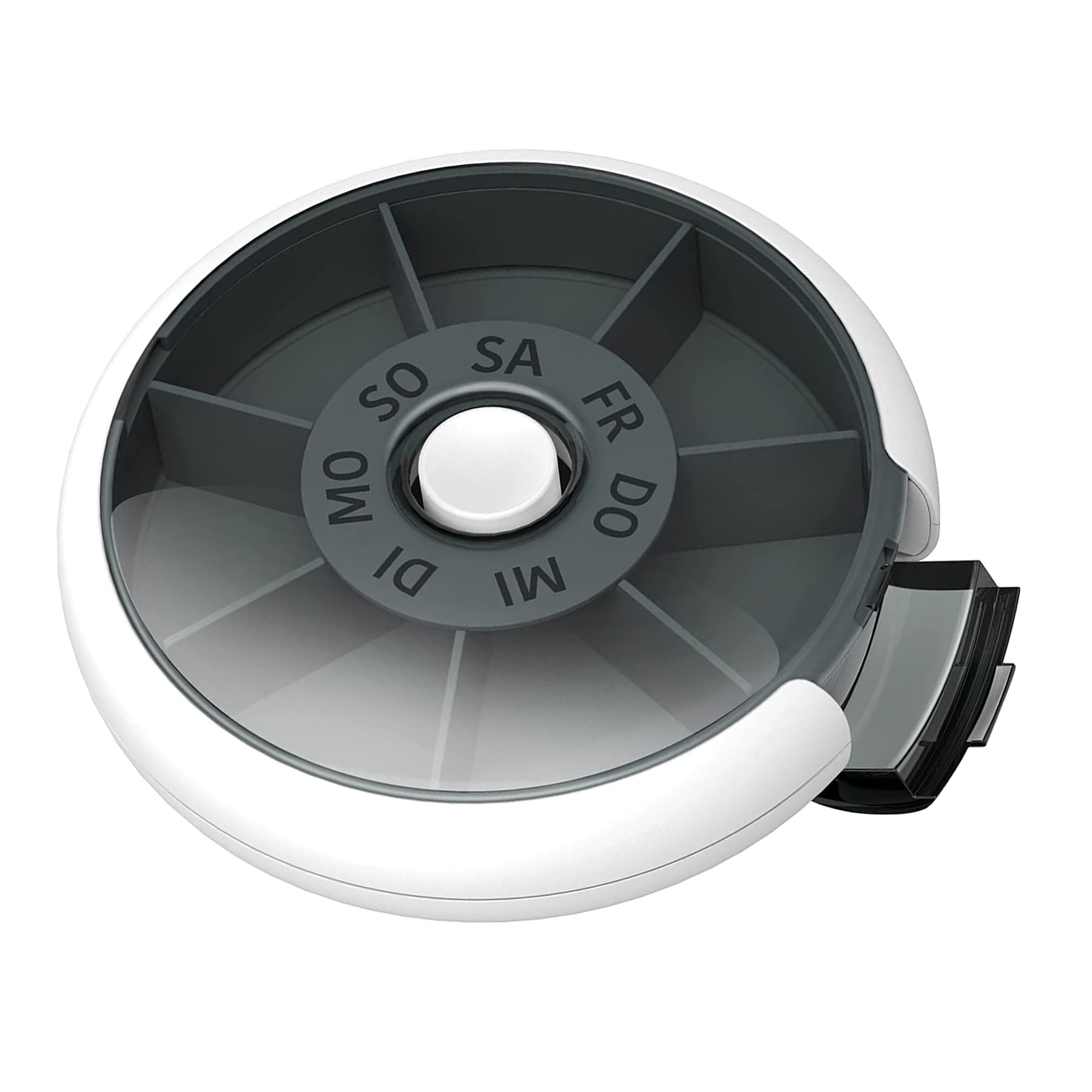 Rotatable 7-Slot Round Pill Box Medicine Case thumbnail 5