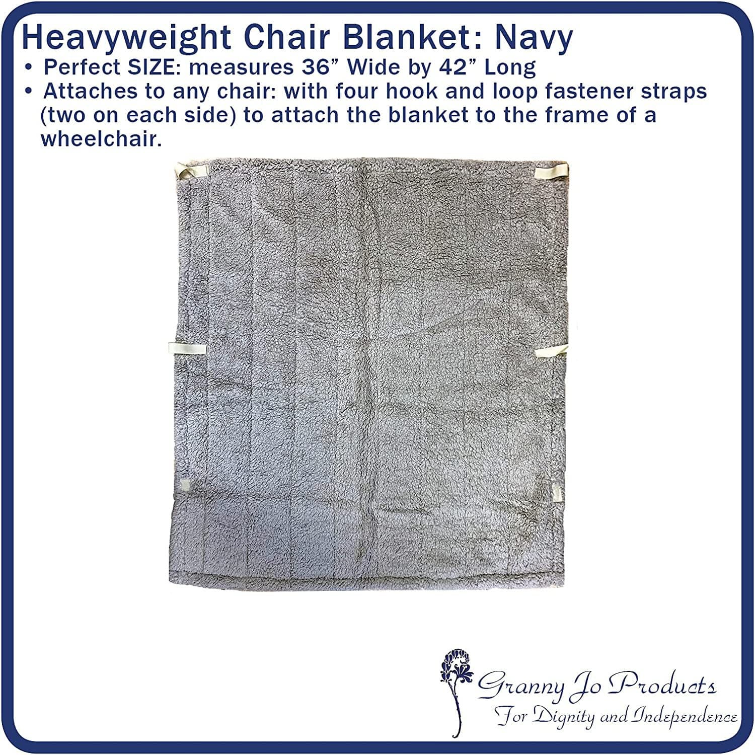 Heavyweight Wheelchair Blanket With Pouch For Adults thumbnail 5