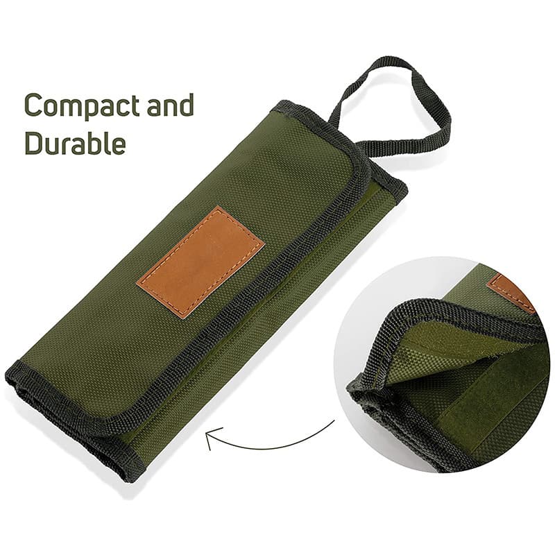 Roll Up Cutlery Storage Bag With Handle Utensil Not Included thumbnail 2