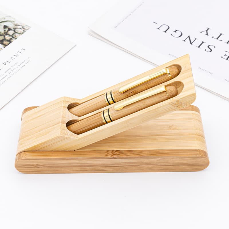 Creative Bamboo Gel Ink Pen Set