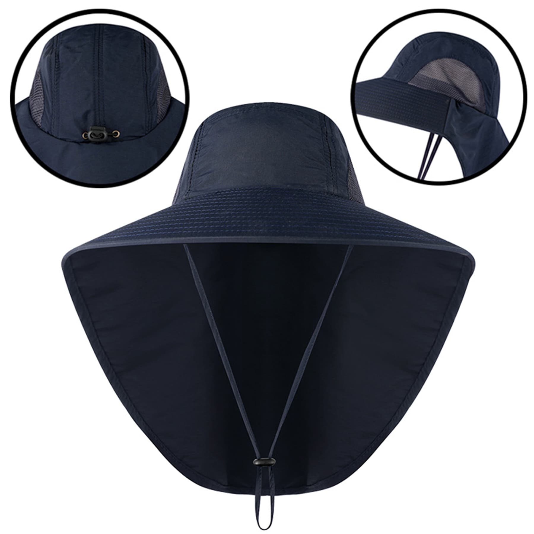 Uv Protection Bucket Hat With Neck Flap thumbnail 15