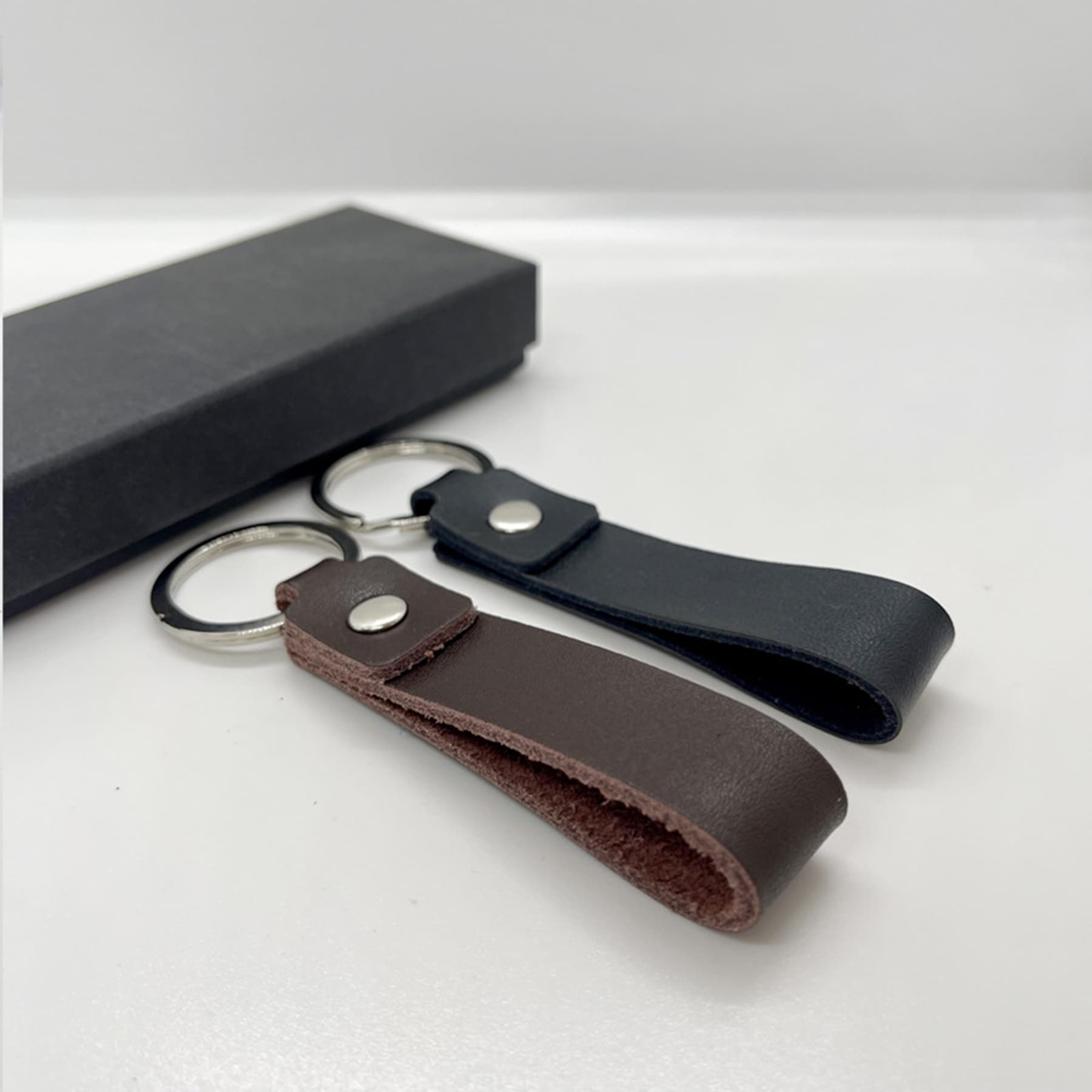 Leather Key Chain Holder Zipper Straps thumbnail 7