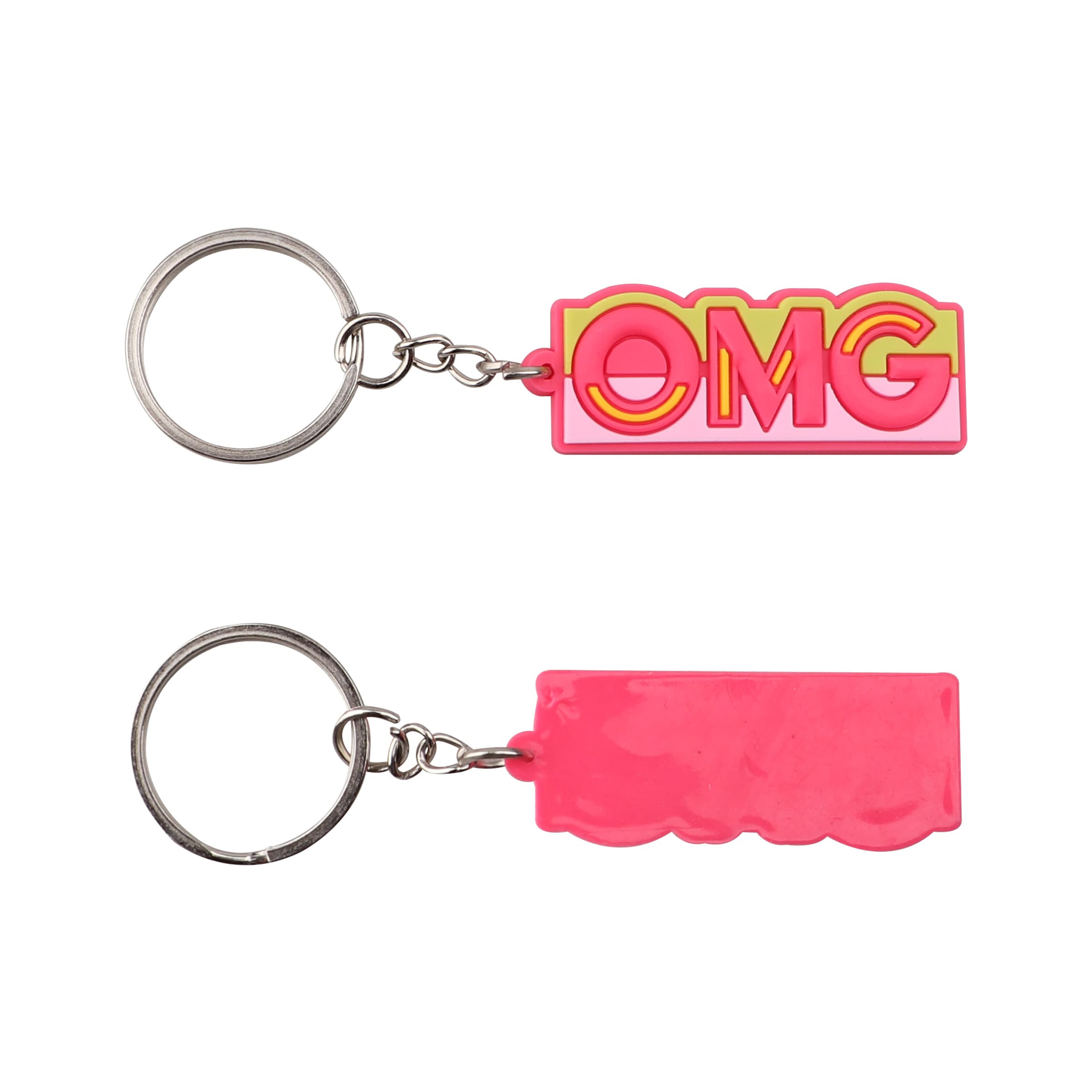 2"x1" Full Color Custom Shape Soft Pvc Keychain Fob Charms thumbnail 5