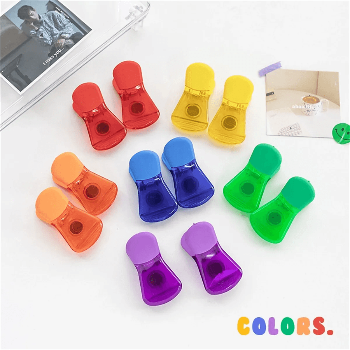 Plastic Magnetic Chip Clip Custom Pad Printing Bag Clips thumbnail 4