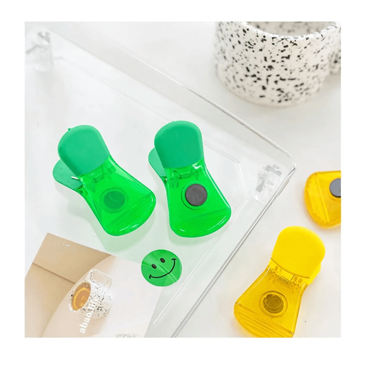 Plastic Magnetic Chip Clip Custom Pad Printing Bag Clips thumbnail 2