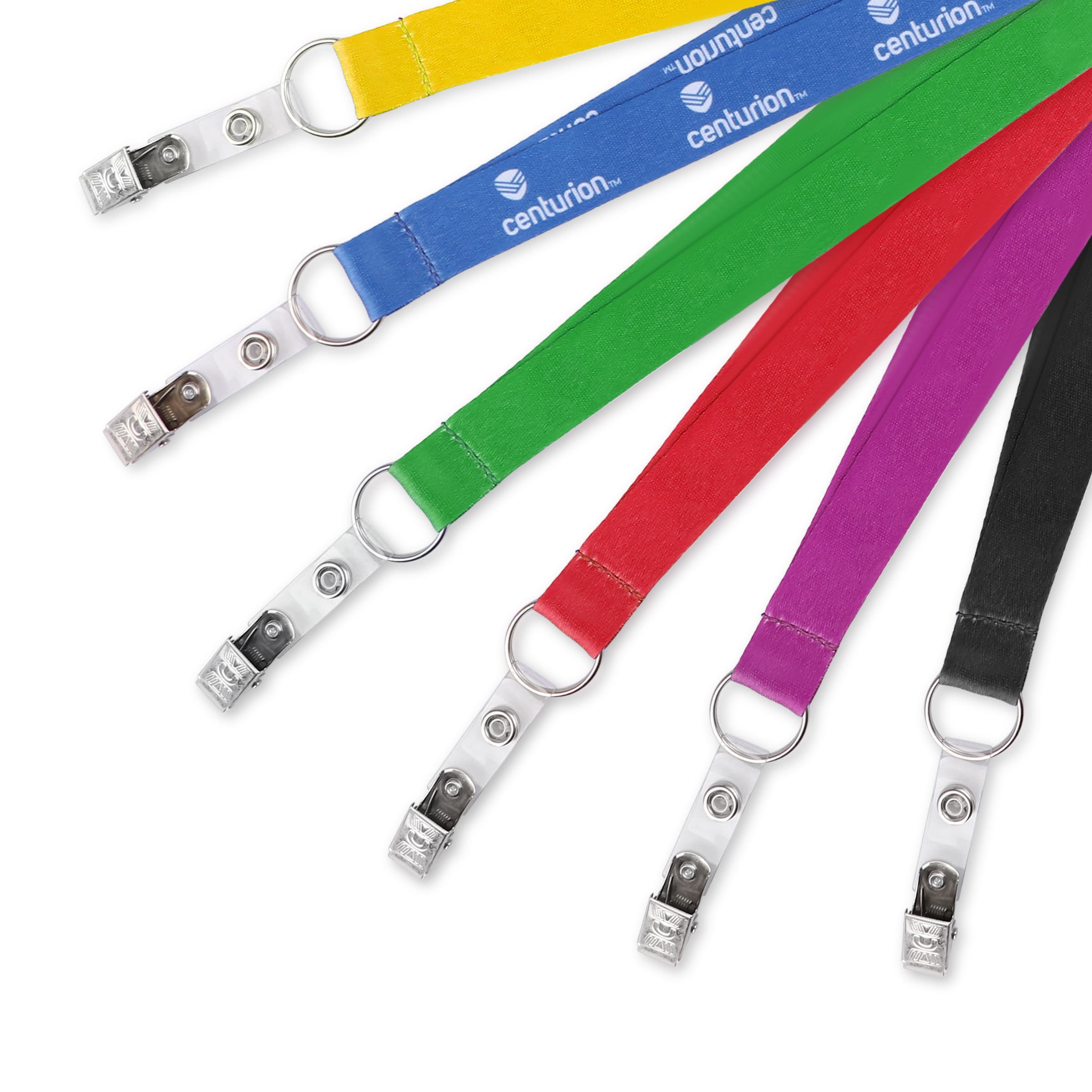 3/4" Polyester Breakaway Lanyard W/ Bulldog Clip & Ring thumbnail 10