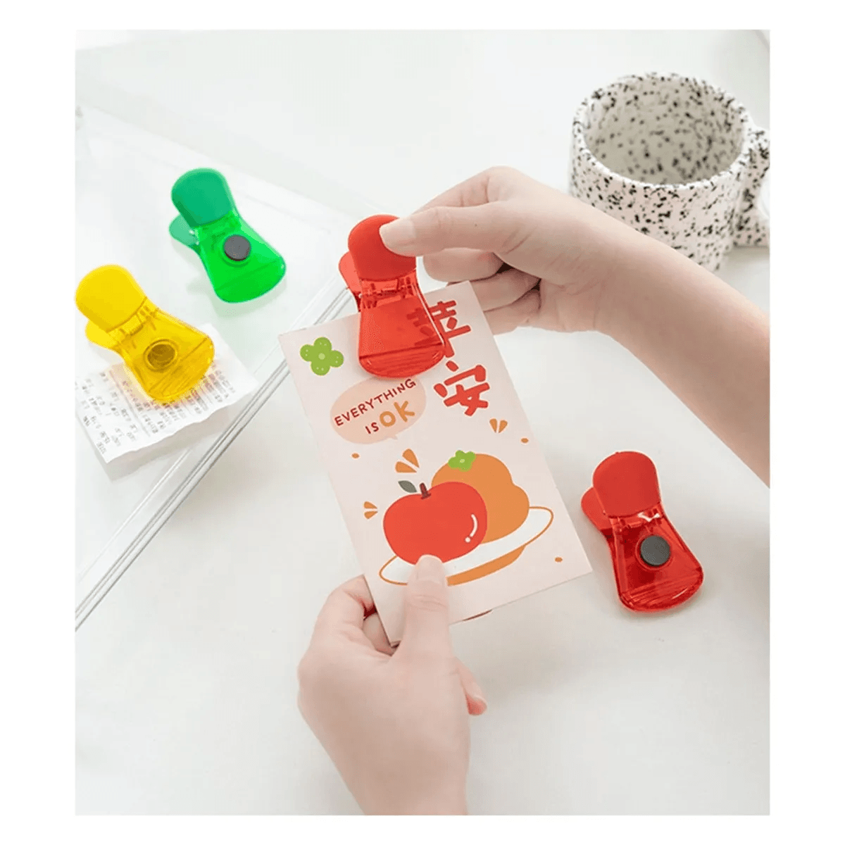 Plastic Magnetic Chip Clip Custom Pad Printing Bag Clips thumbnail 3