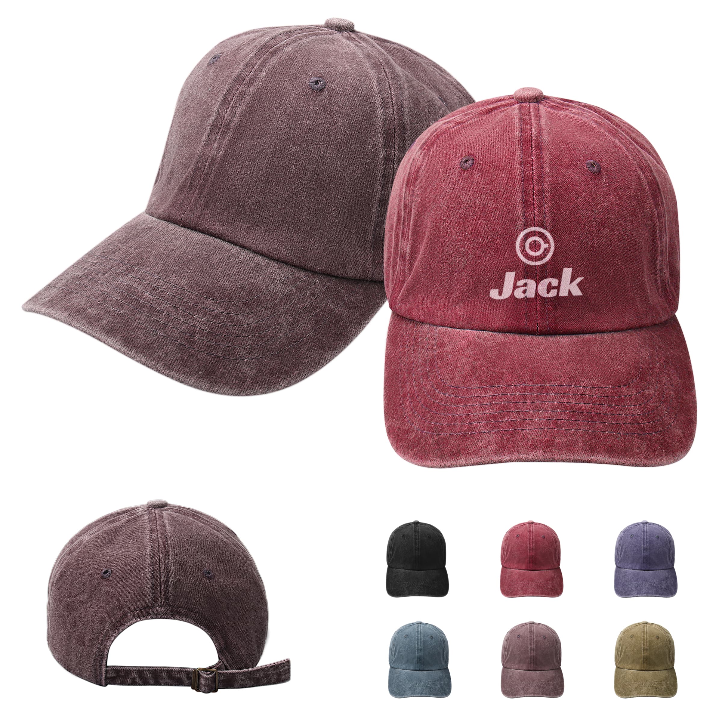Cotton Unstructured Pigment Dye Dad Cap W/ Ponytail Slot thumbnail 3