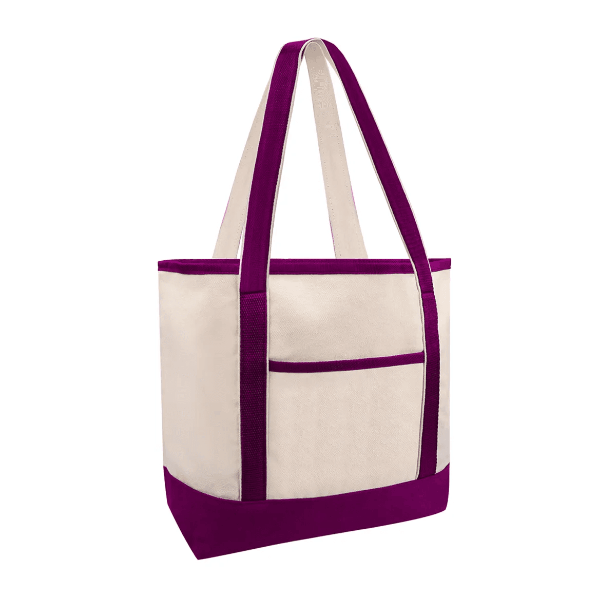 12 OZ Poly-Cotton Canvas Boat Tote Bag w/ Reinforced Handle thumbnail 9