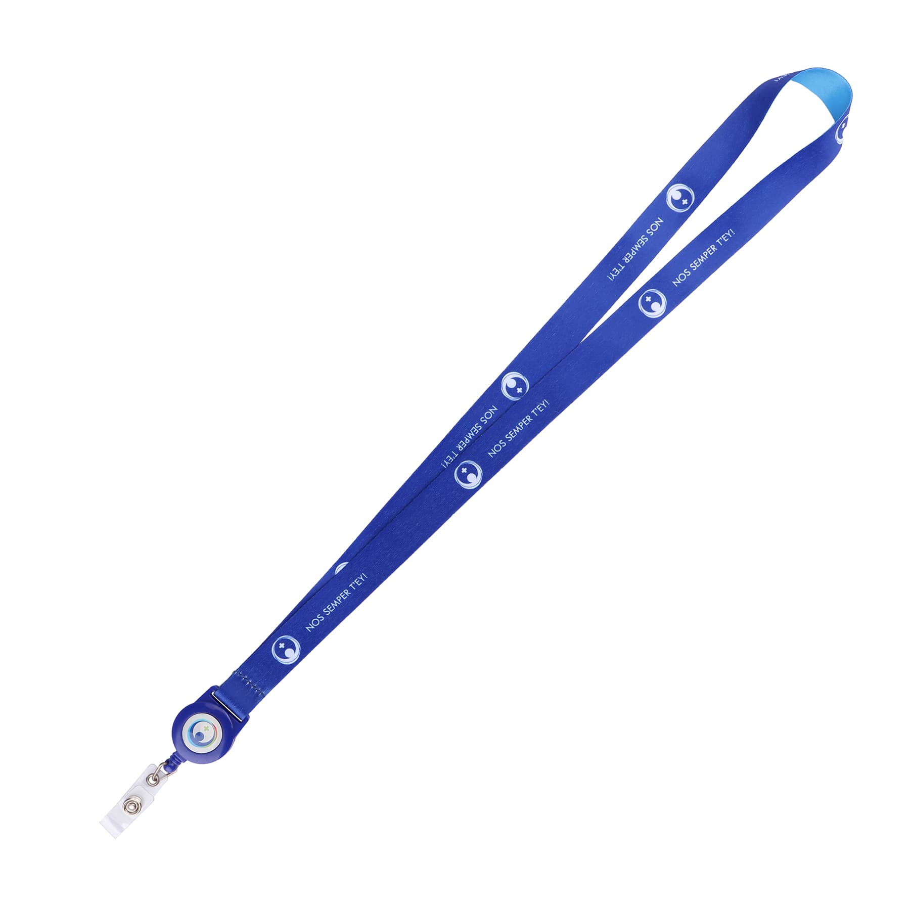Custom Polyester Lanyard Combo with Retractable Badge Reel