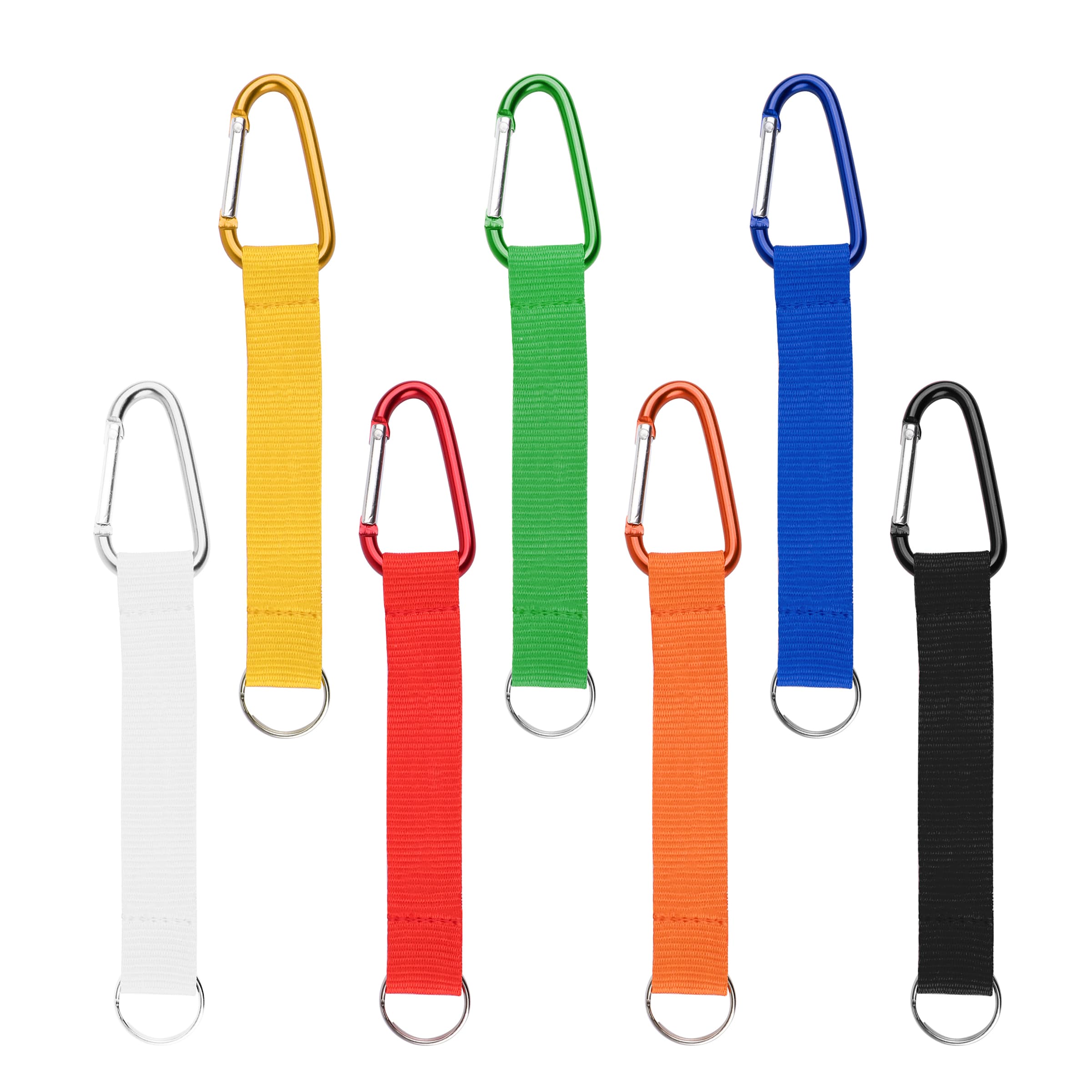 3/4" Polyester Carabiner Lanyard Keychain Strap W/ Keyring thumbnail 10