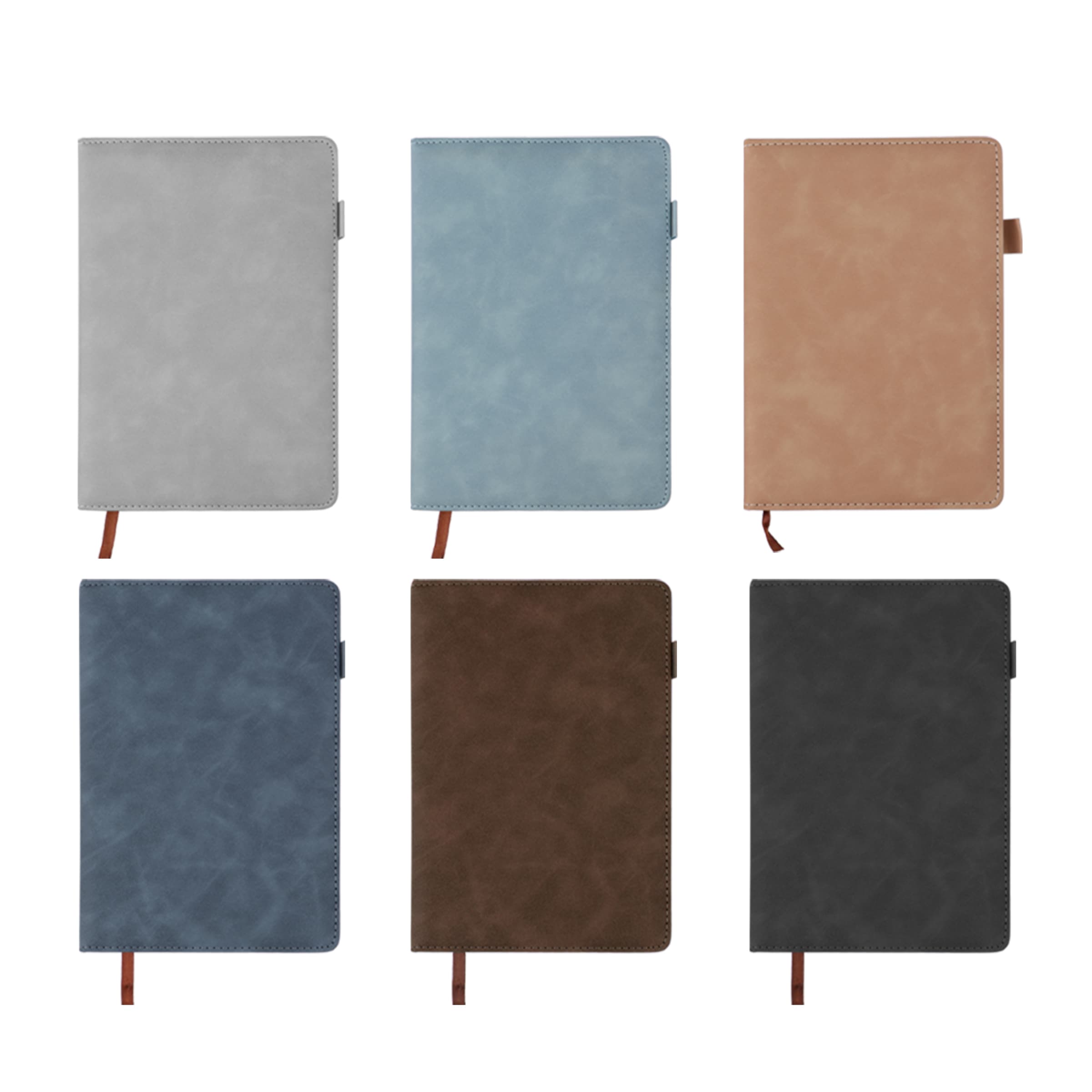 A5 PU Leather Journal Notebook w/ Pen Holder 200 Lined Pages thumbnail 2