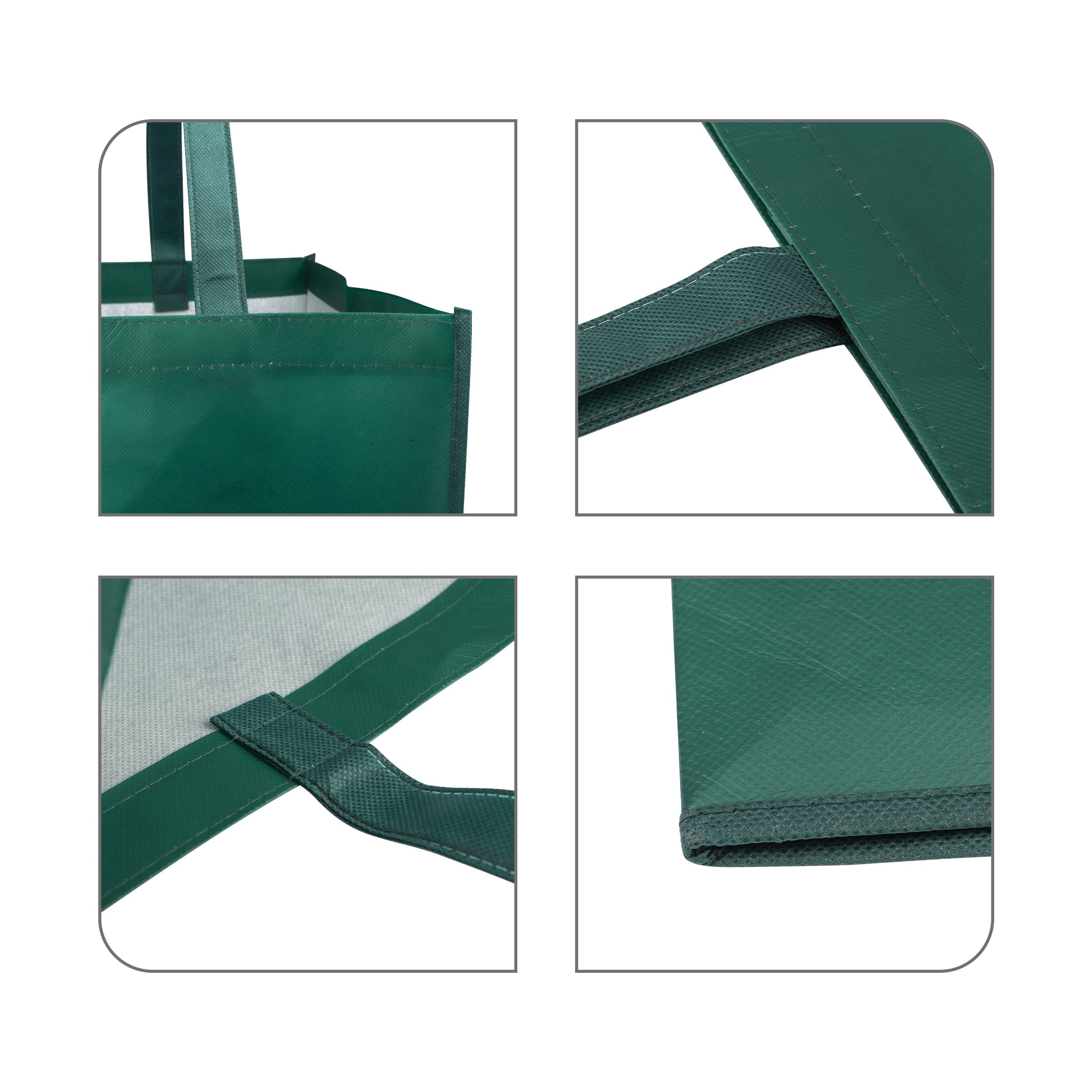 13.78" Custom Reusable Non-Woven Tote Bag With Handles thumbnail 2