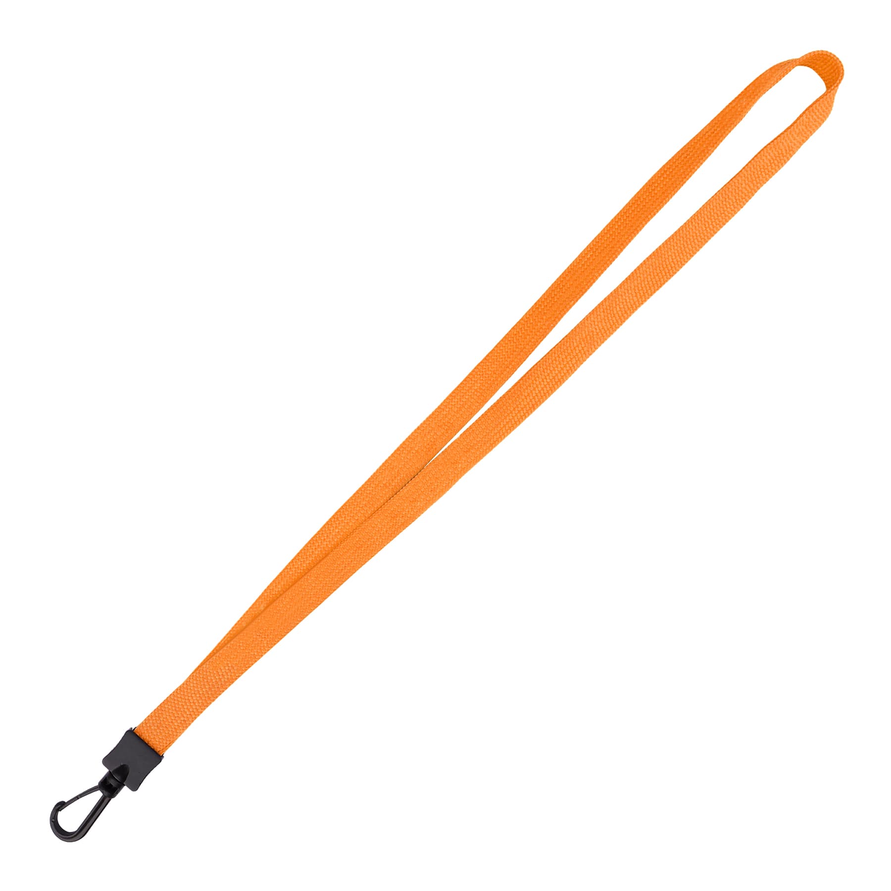 3/5" Polyester Flat Braid Lanyard Strap W/ Plastic J Hook thumbnail 3