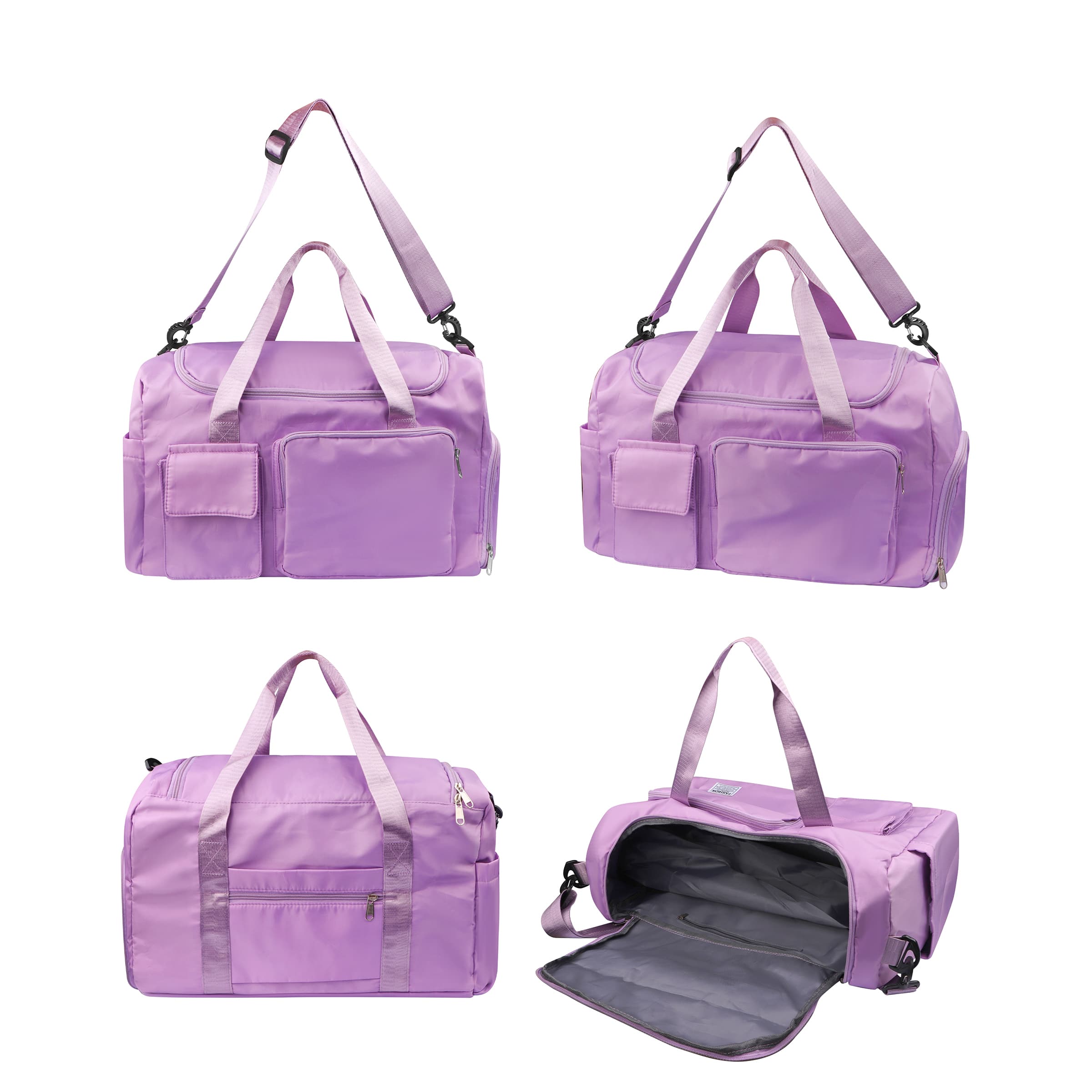 Large Portable Gym Duffle Bag W/ Handle, Oxford Fabric Bag thumbnail 2