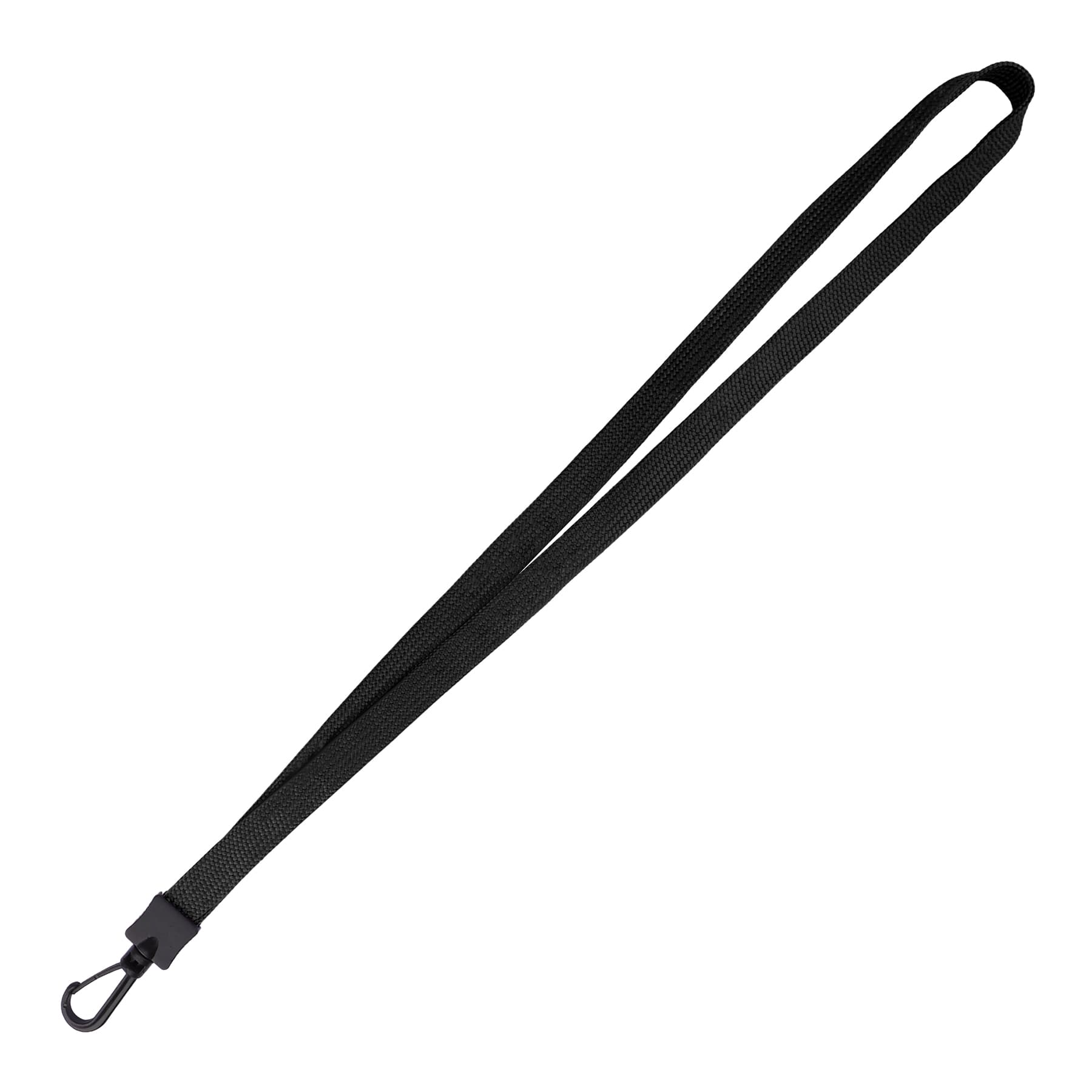 3/5" Polyester Flat Braid Lanyard Strap W/ Plastic J Hook thumbnail 6