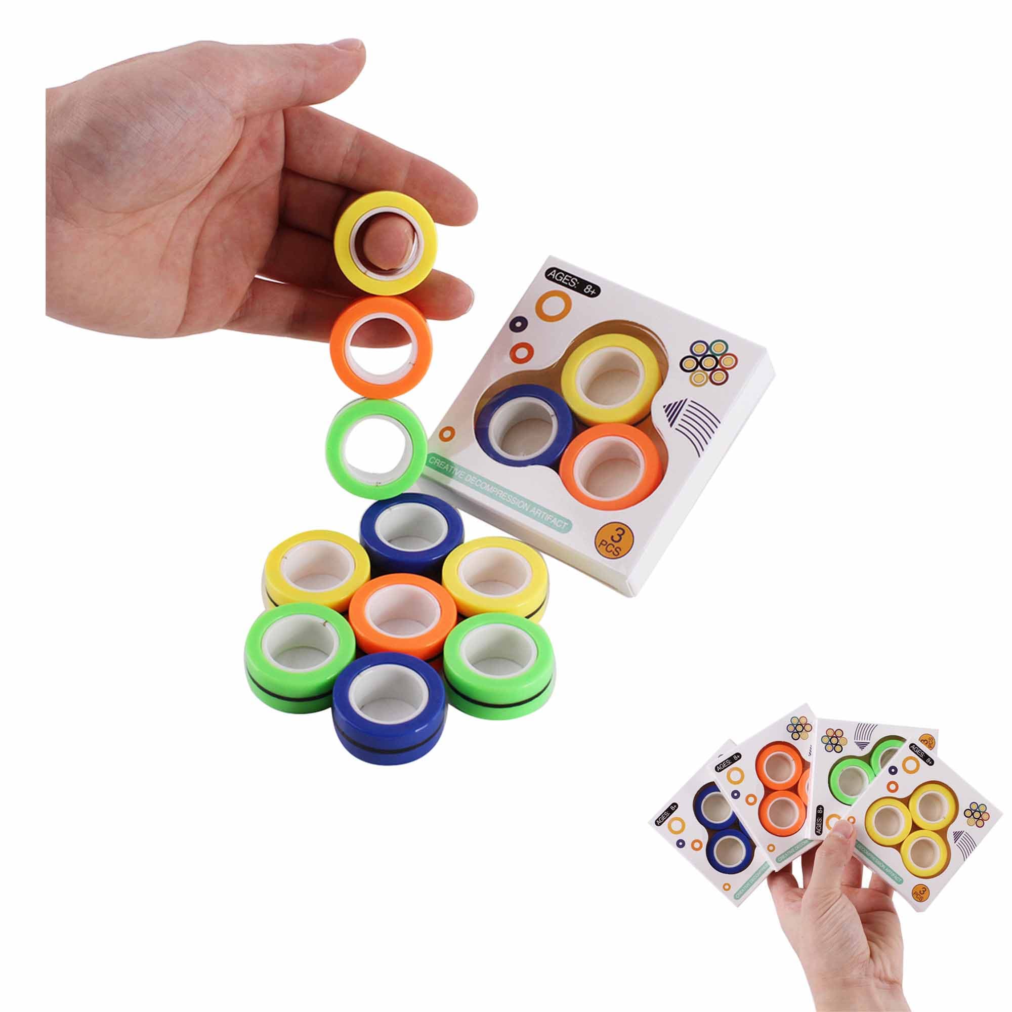 Stress Relief Magnetic Finger Rings