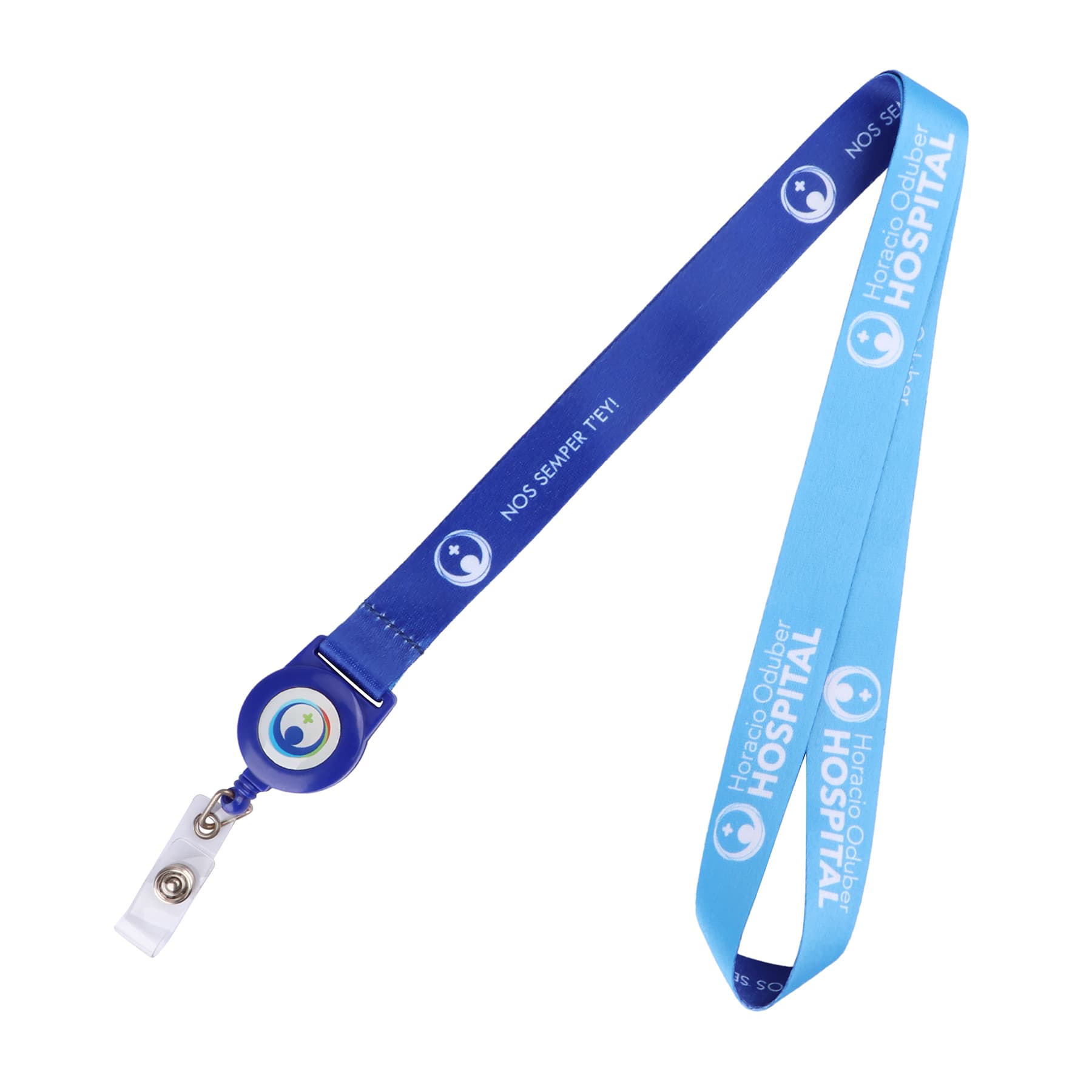 Custom Polyester Lanyard Combo with Retractable Badge Reel thumbnail 2