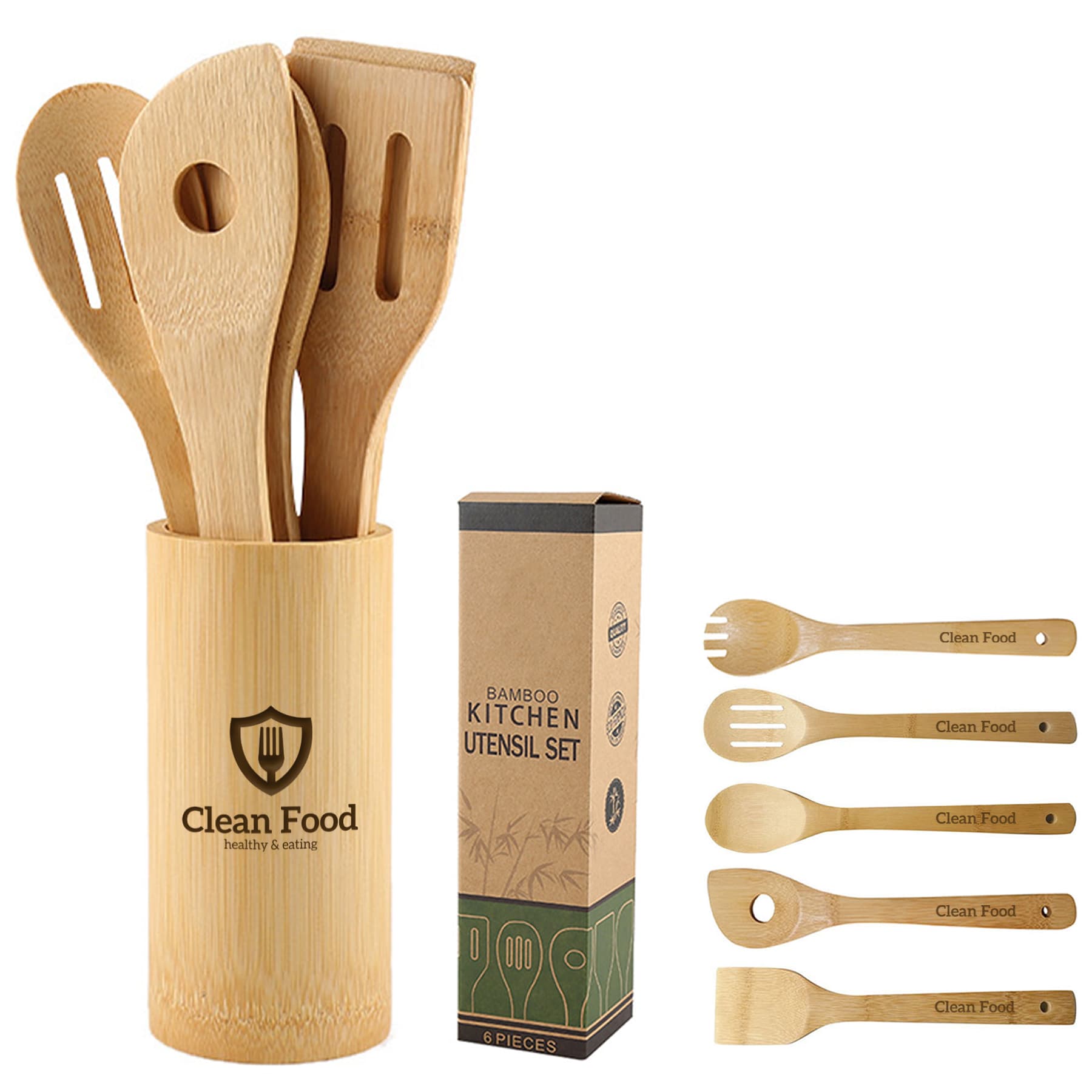 Bamboo Kitchen Utensil Set 