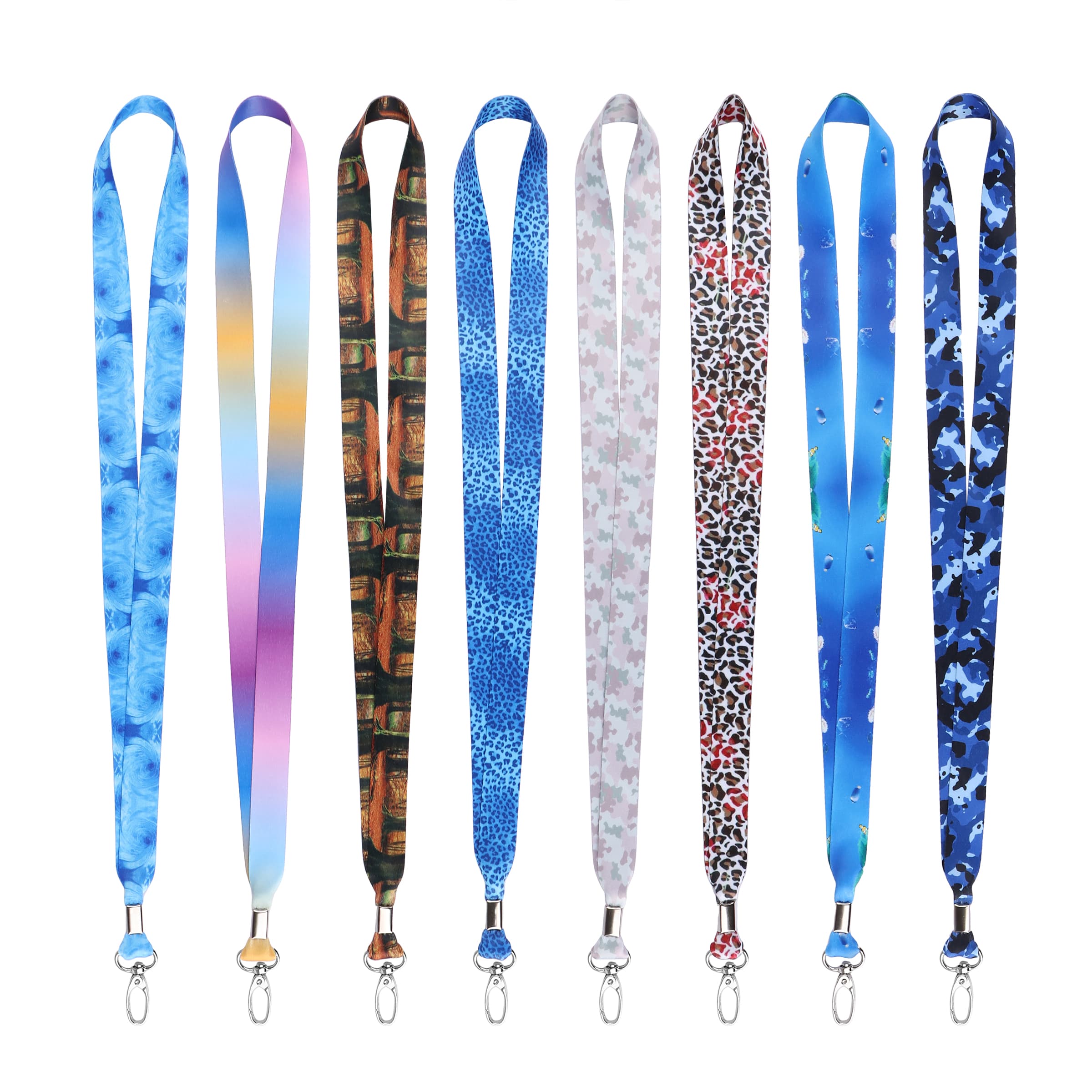 3/4" Full Color Polyester ID Badge Lanyard W/ Oval Clasp thumbnail 2