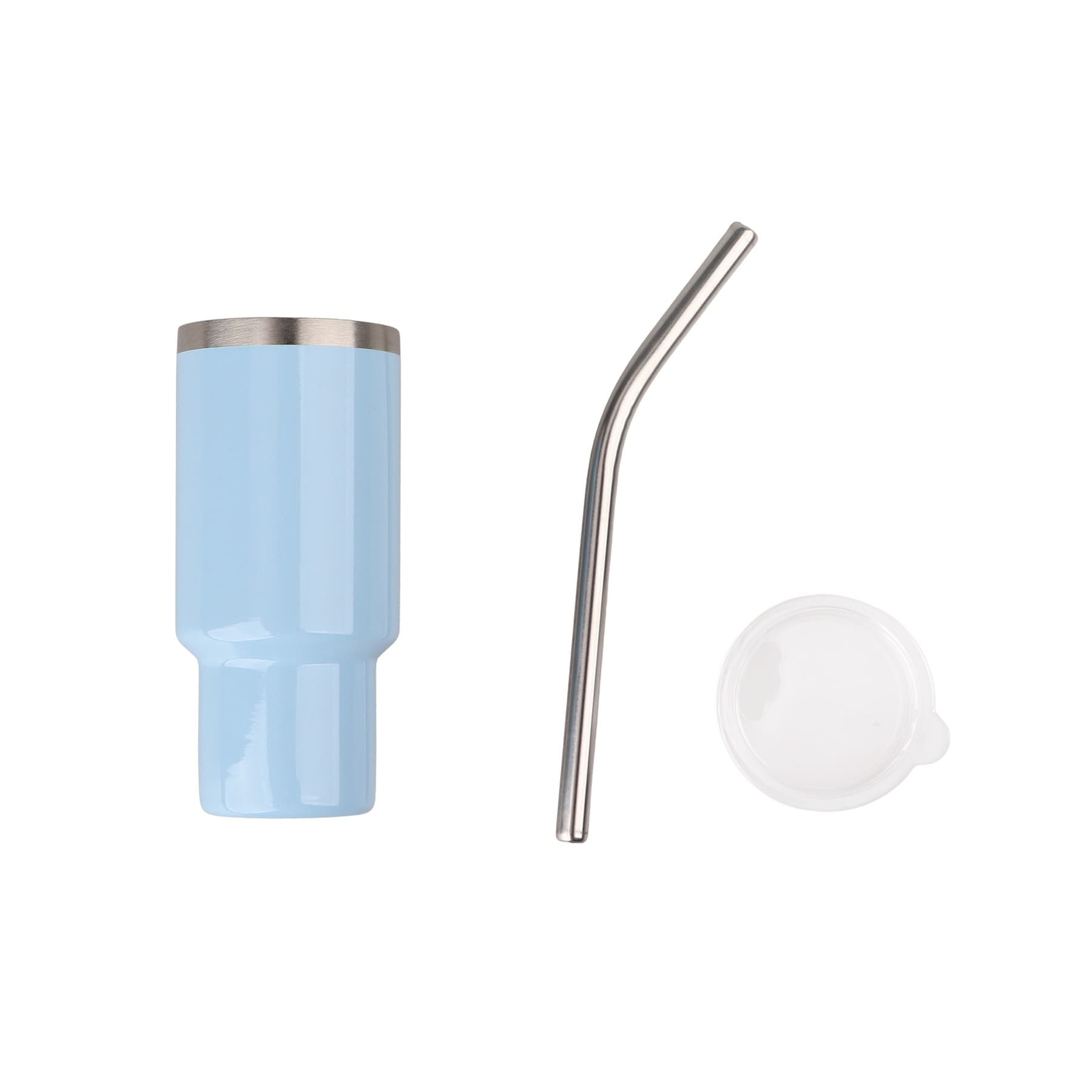 Mini Tumbler Shot Glass 2 Oz With Straw Lid thumbnail 5