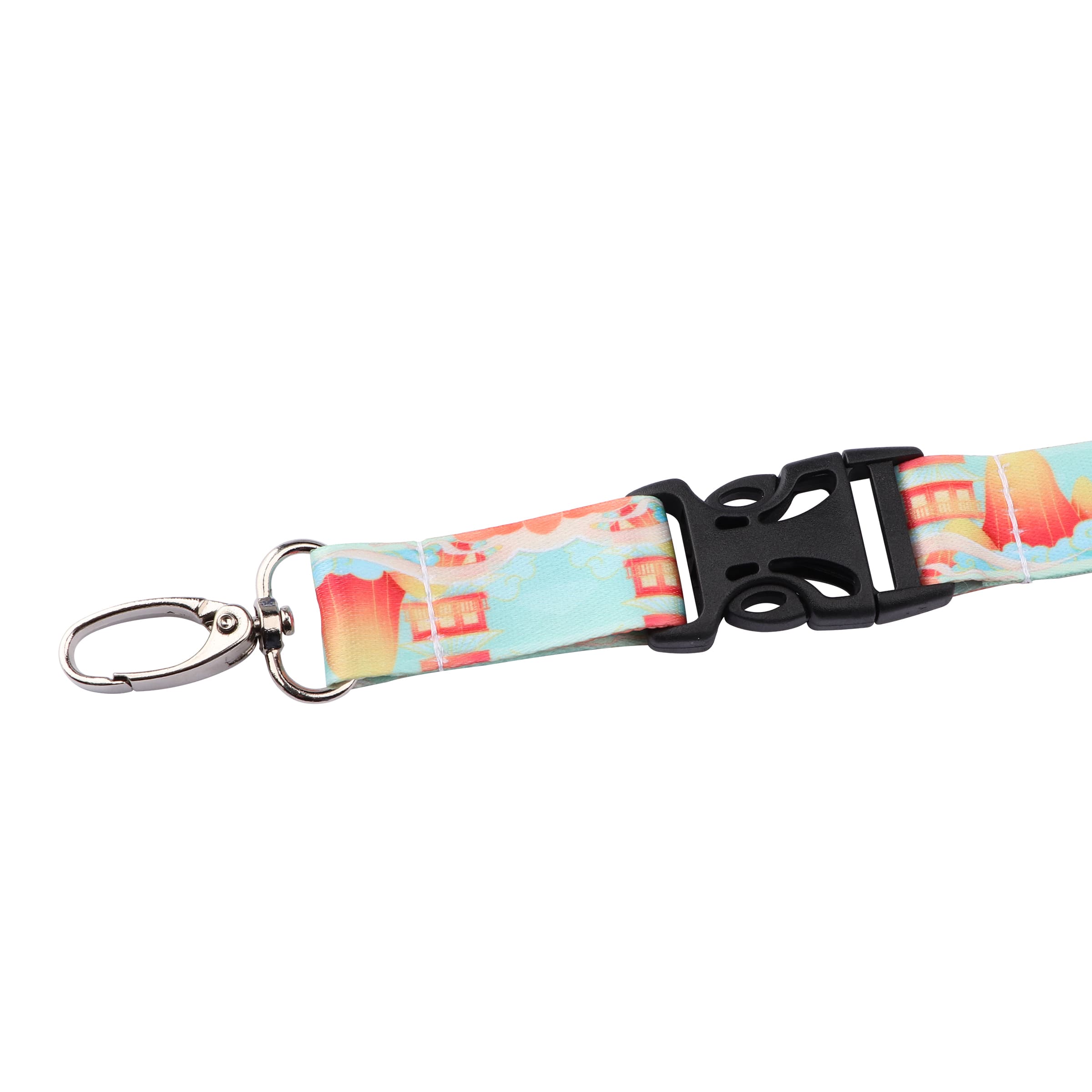 3/4" Custom Detachable Lanyard W/ Swivel Hook thumbnail 2