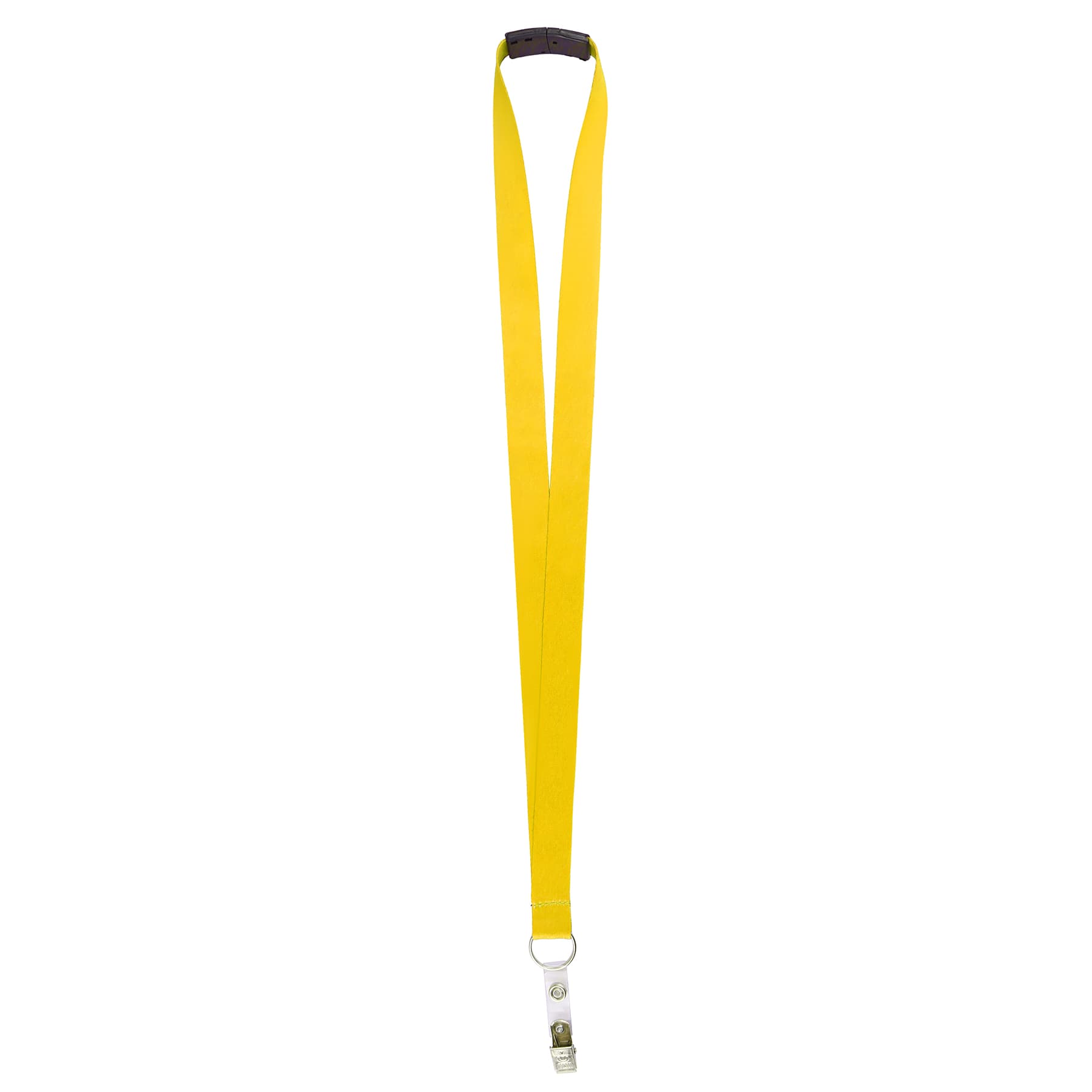 3/4" Polyester Breakaway Lanyard W/ Bulldog Clip & Ring thumbnail 3