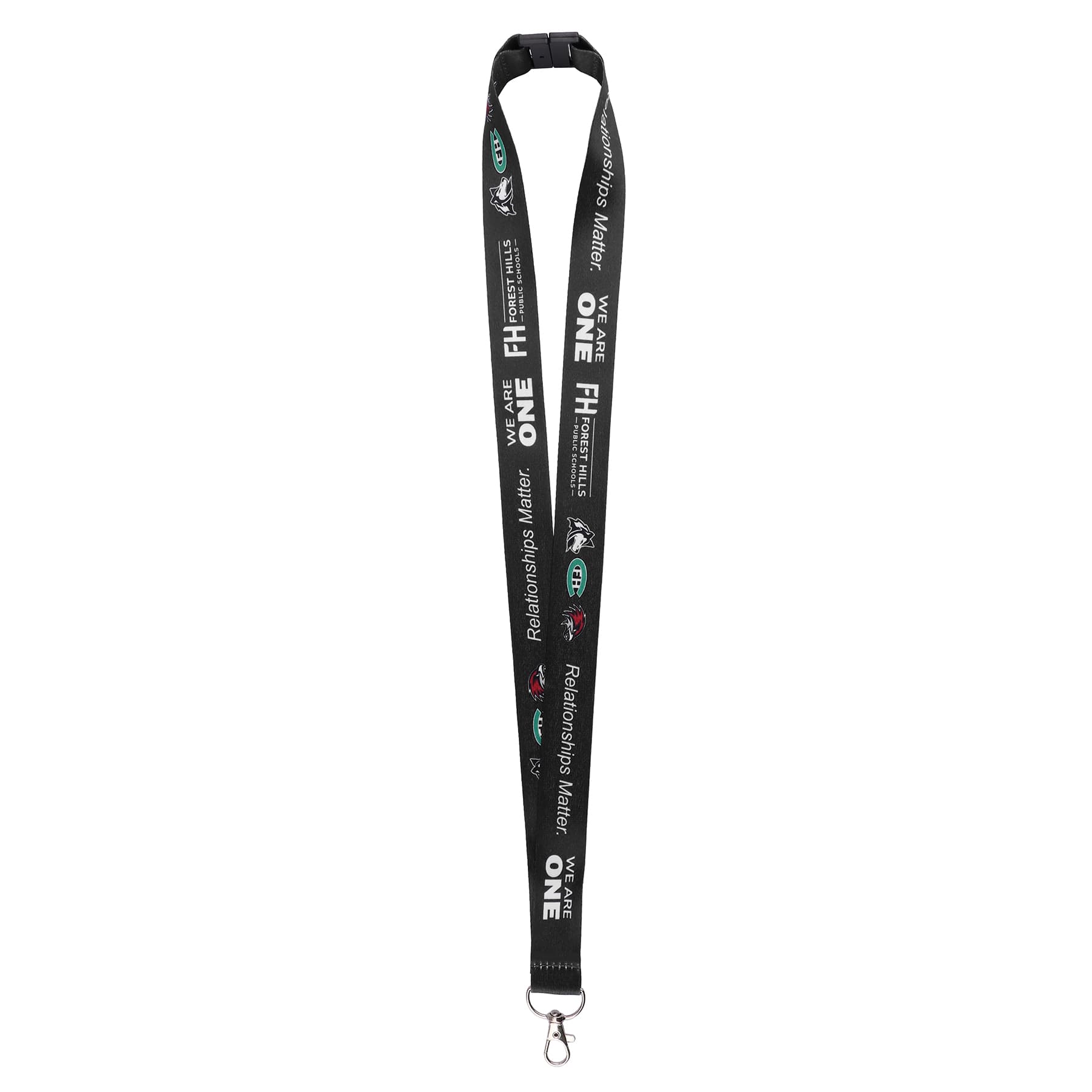 1" Polyester Breakaway Lanyard for ID Badges W/ Lobster Claw thumbnail 3