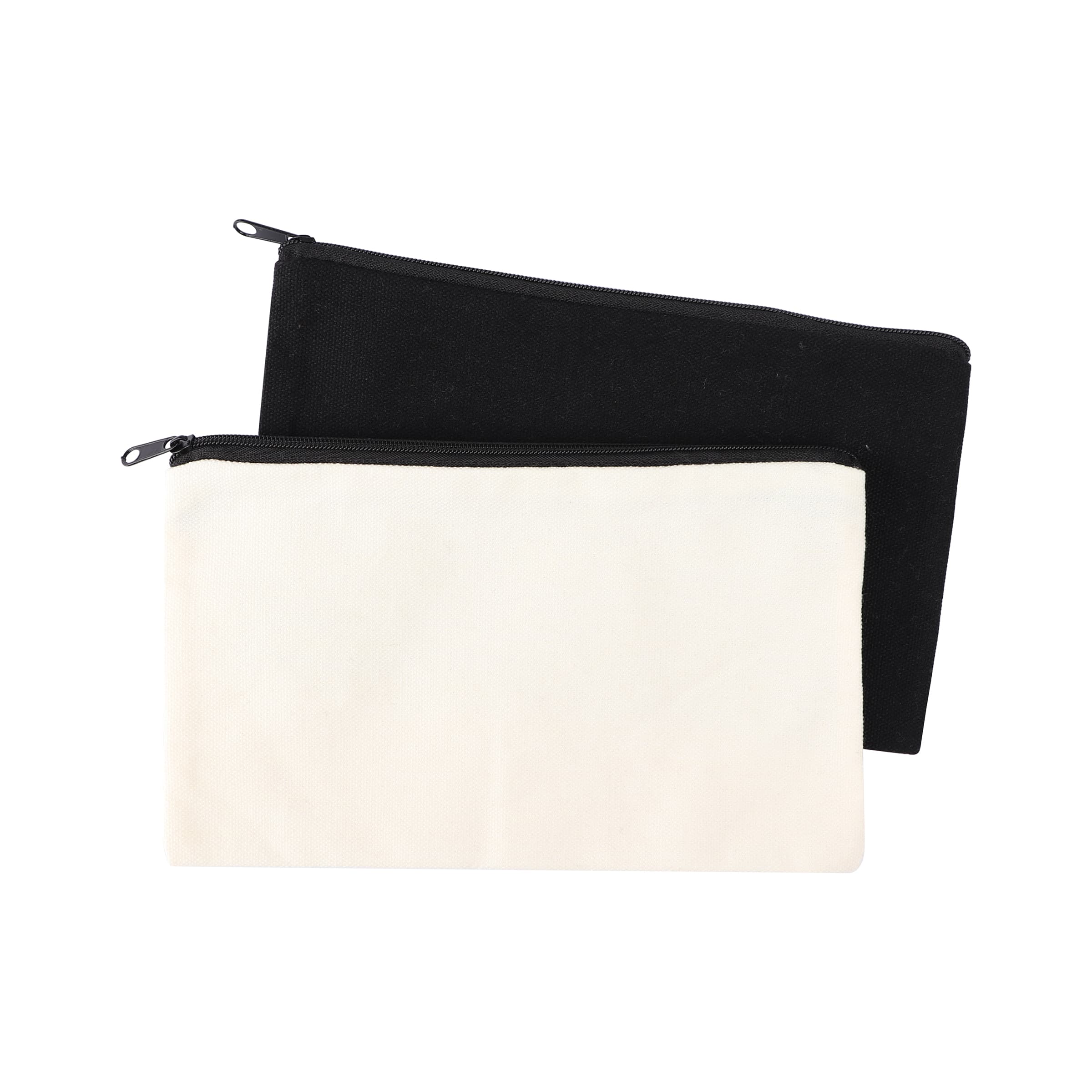 Small Poly Cotton Canvas Travel Zipper Bags for Cosmetic thumbnail 5