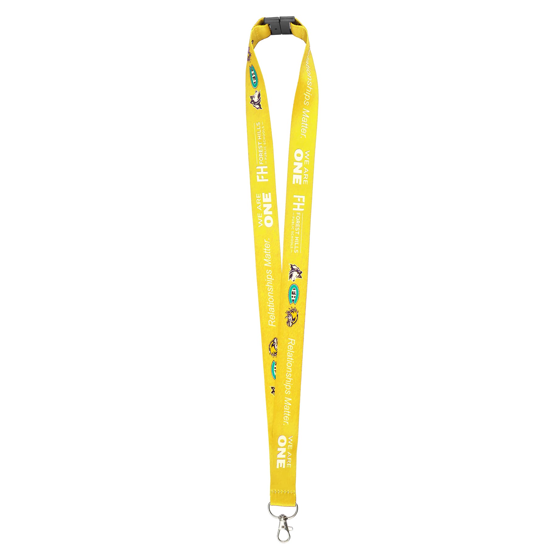 1" Polyester Breakaway Lanyard for ID Badges W/ Lobster Claw thumbnail 4