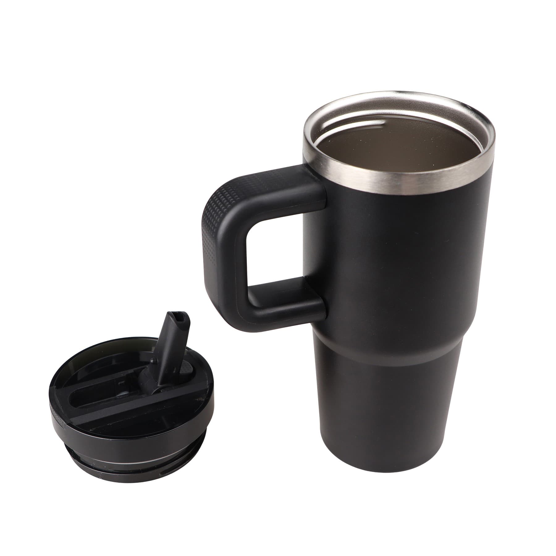 14 Oz Stainless Steel Tumbler with Handle Foldable Straw thumbnail 5