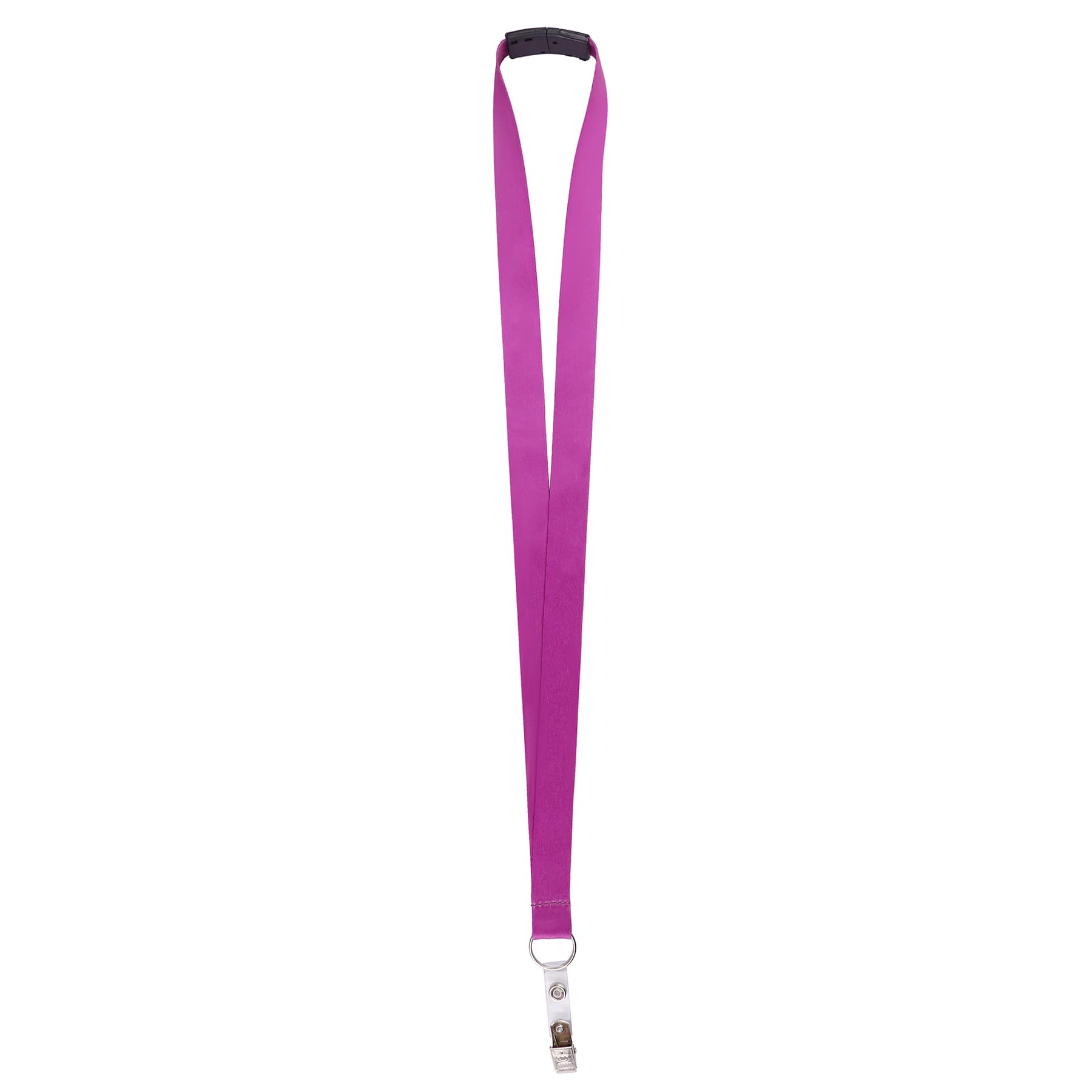 3/4" Polyester Breakaway Lanyard W/ Bulldog Clip & Ring thumbnail 7
