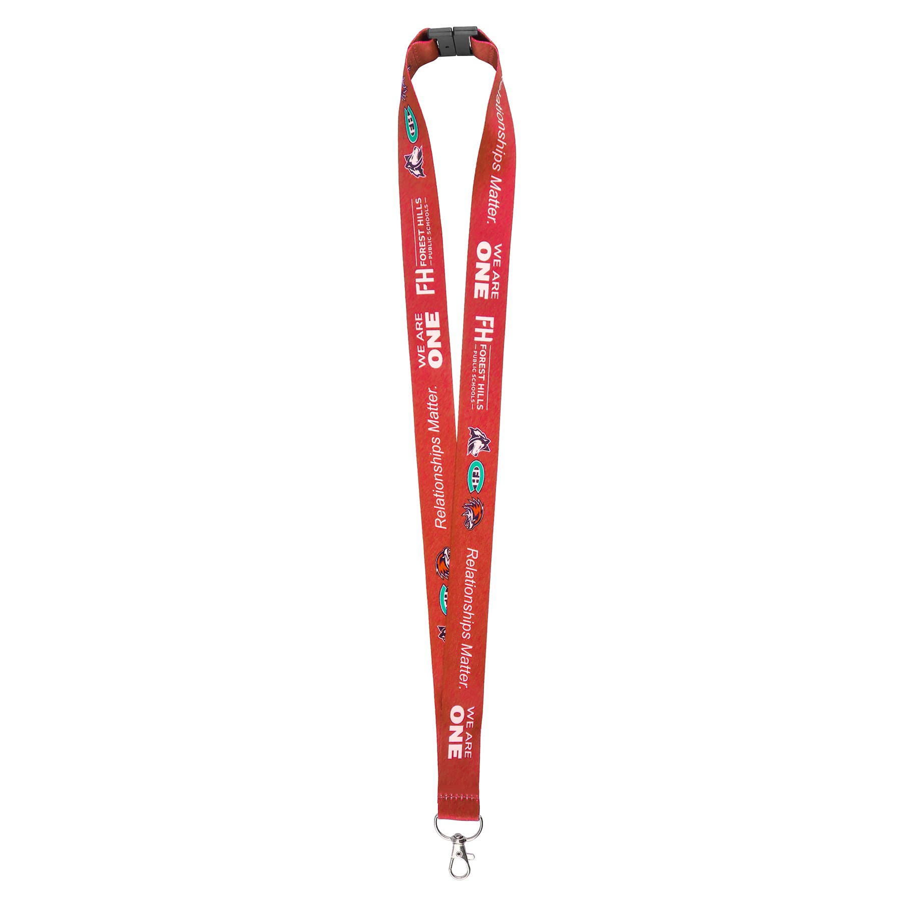 1" Polyester Breakaway Lanyard for ID Badges W/ Lobster Claw thumbnail 5