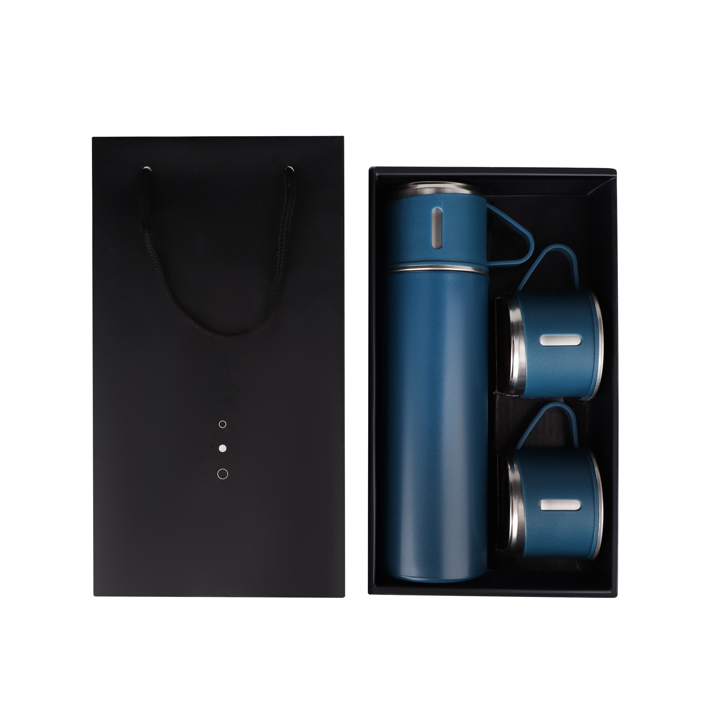 17Oz Vacuum Insulated Thermo Water Bottle with 3 Mug Lids