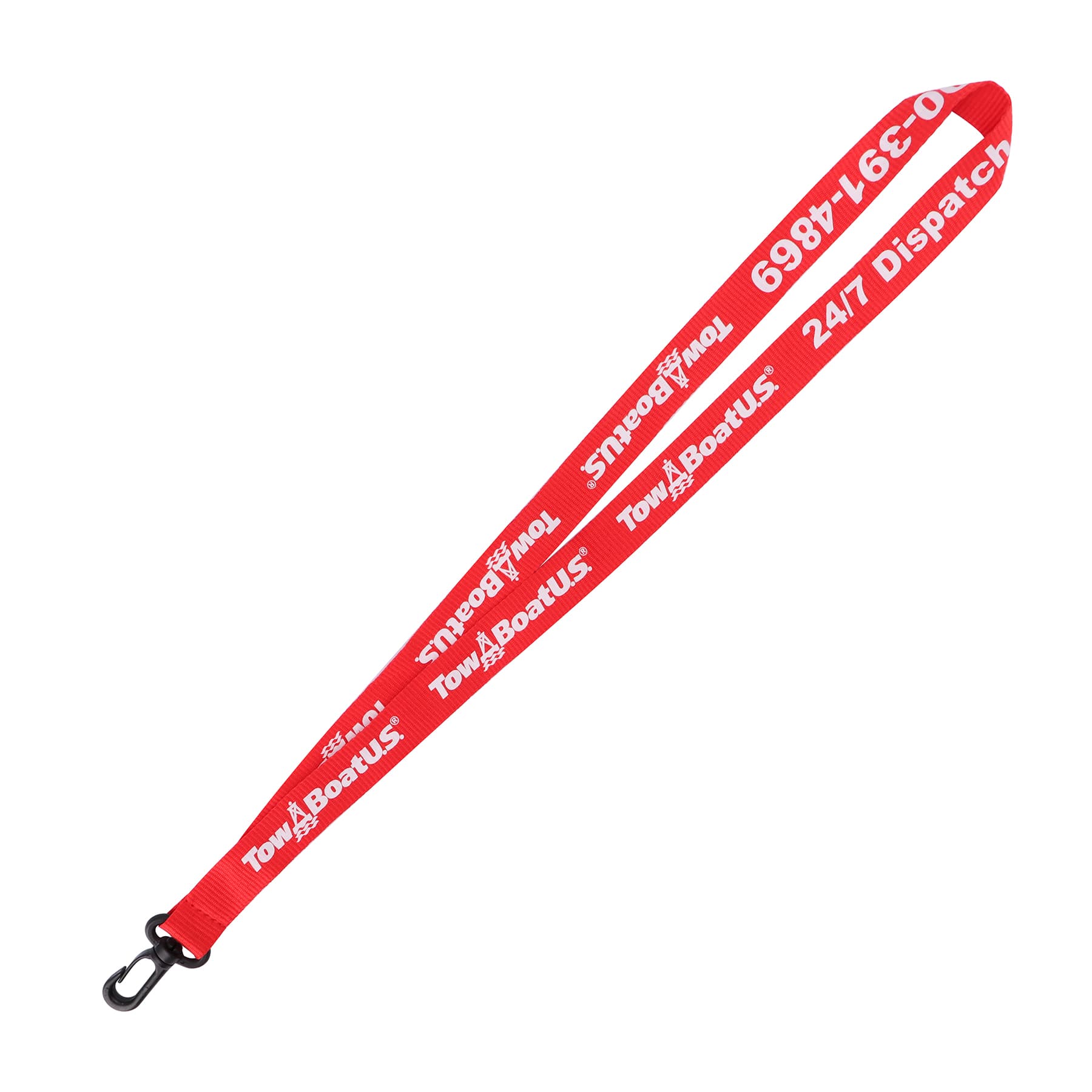 3/4" Nylon Flat Badge Holder Lanyard Strap W/ Plastic J Hook thumbnail 3