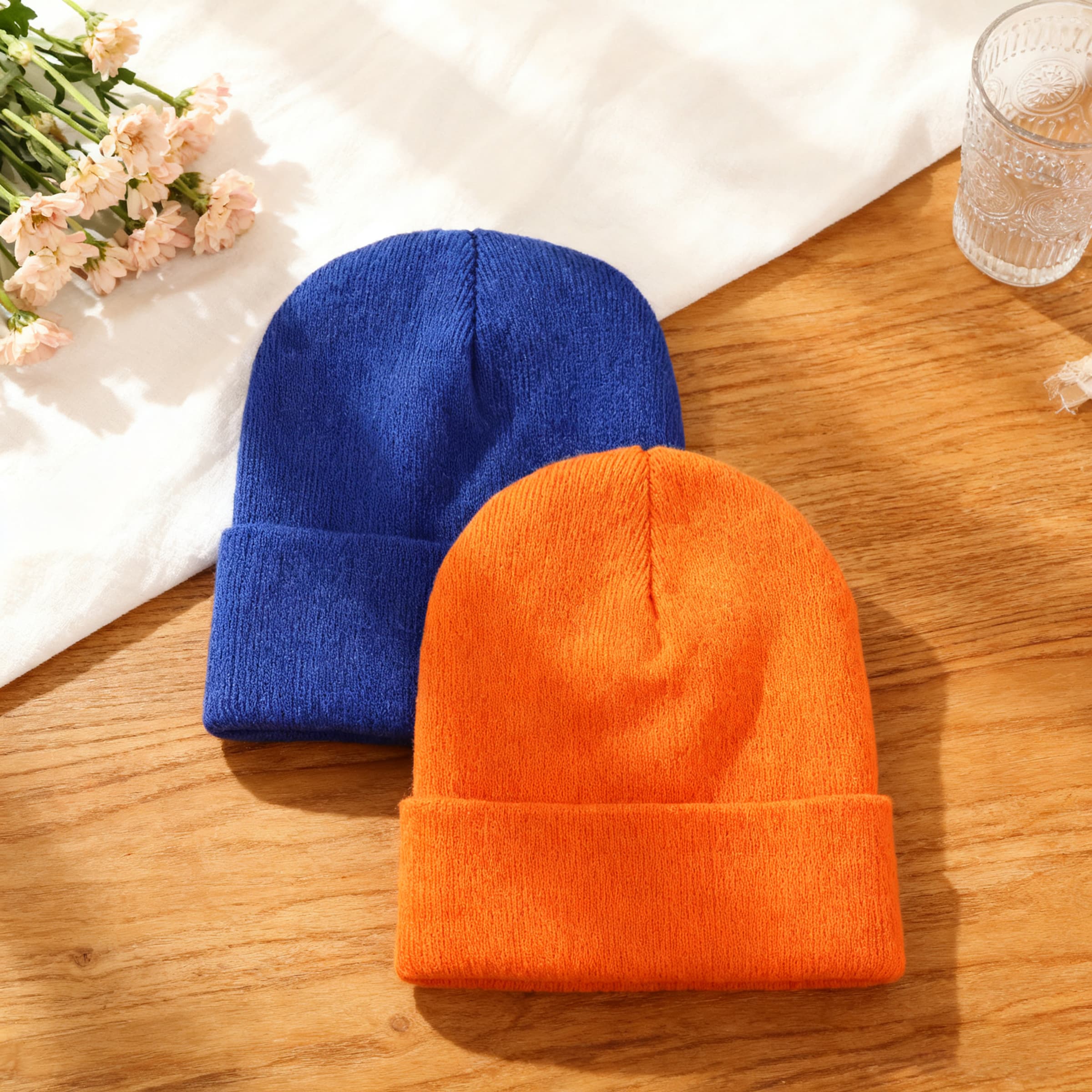 Acrylic fiber Knit Beanie Hat W/LED Light,USB Rechargeable thumbnail 5