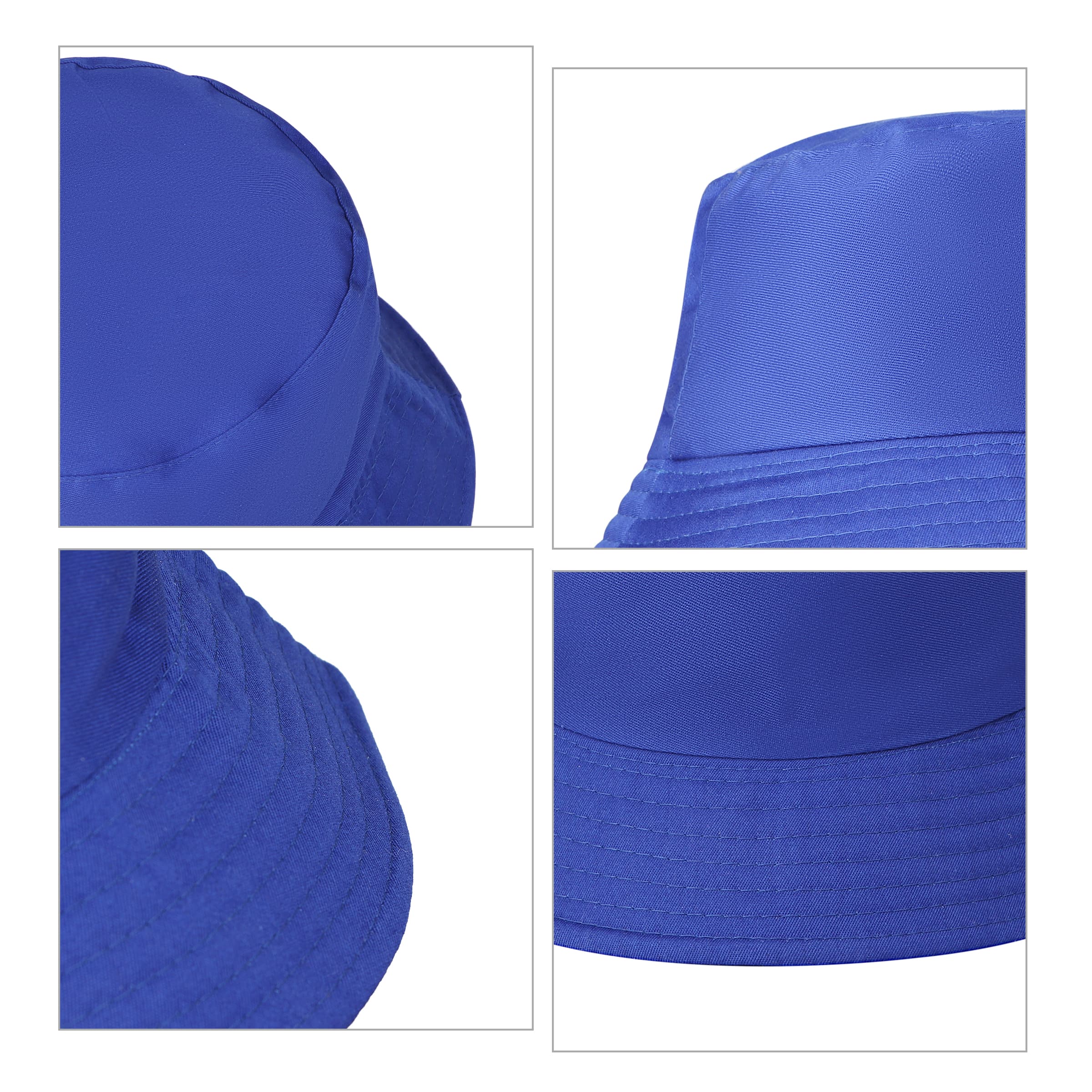 Unisex Cotton Wide Brim Sun Bucket Hat W/ Adjustable Strap thumbnail 2