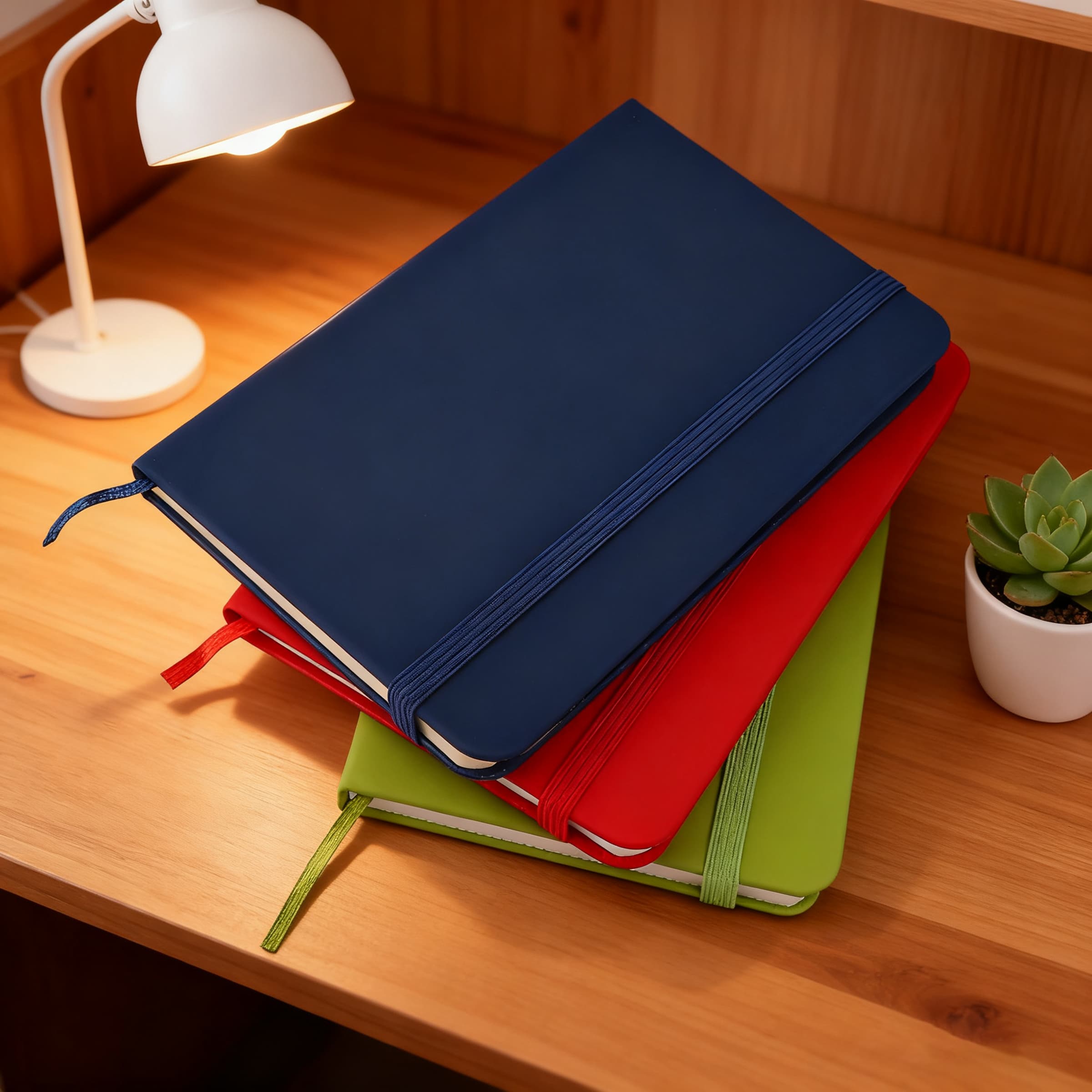 A6 Soft Touch Pocket Journal Notebook W/ Elastic Band  thumbnail 19