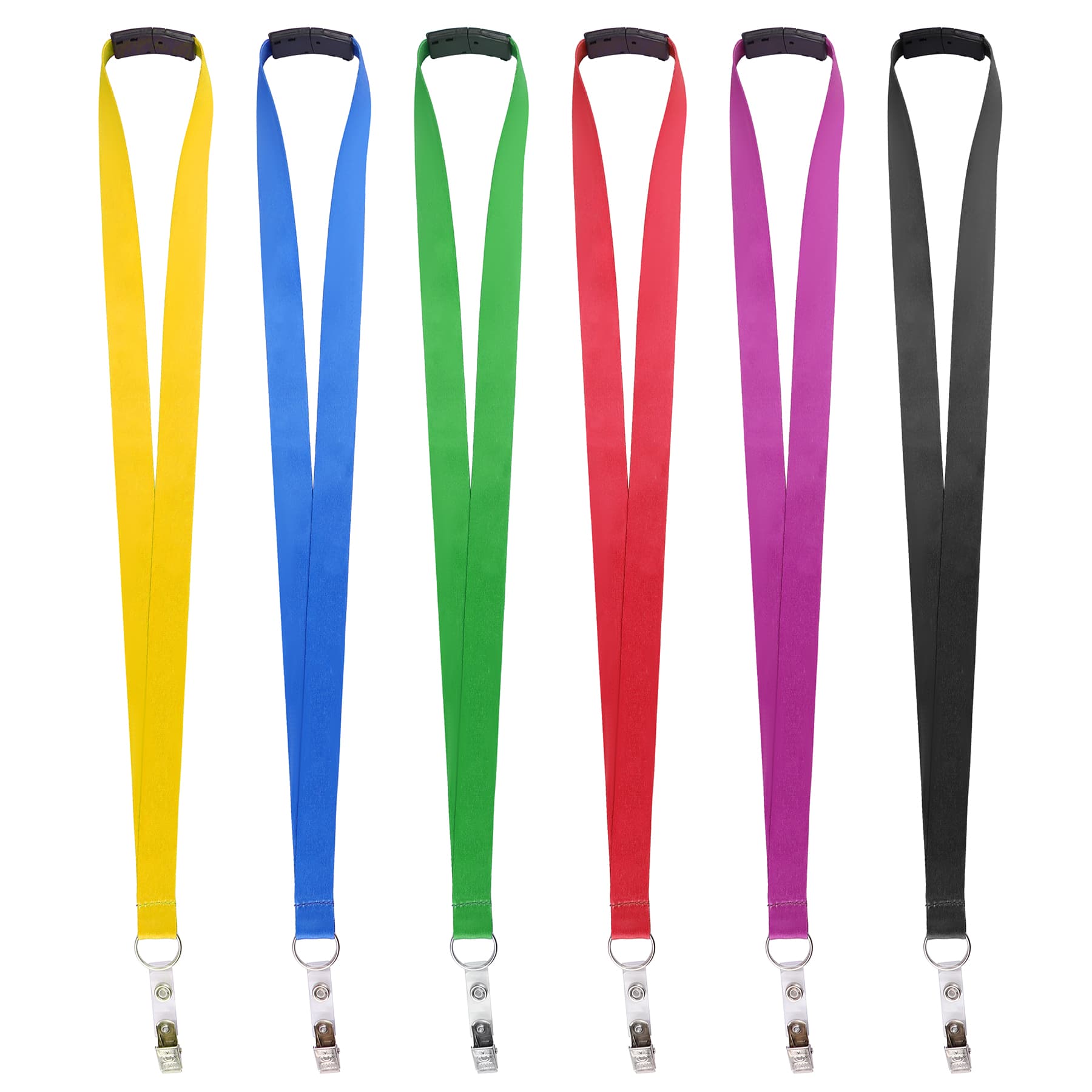 3/4" Polyester Breakaway Lanyard W/ Bulldog Clip & Ring thumbnail 4