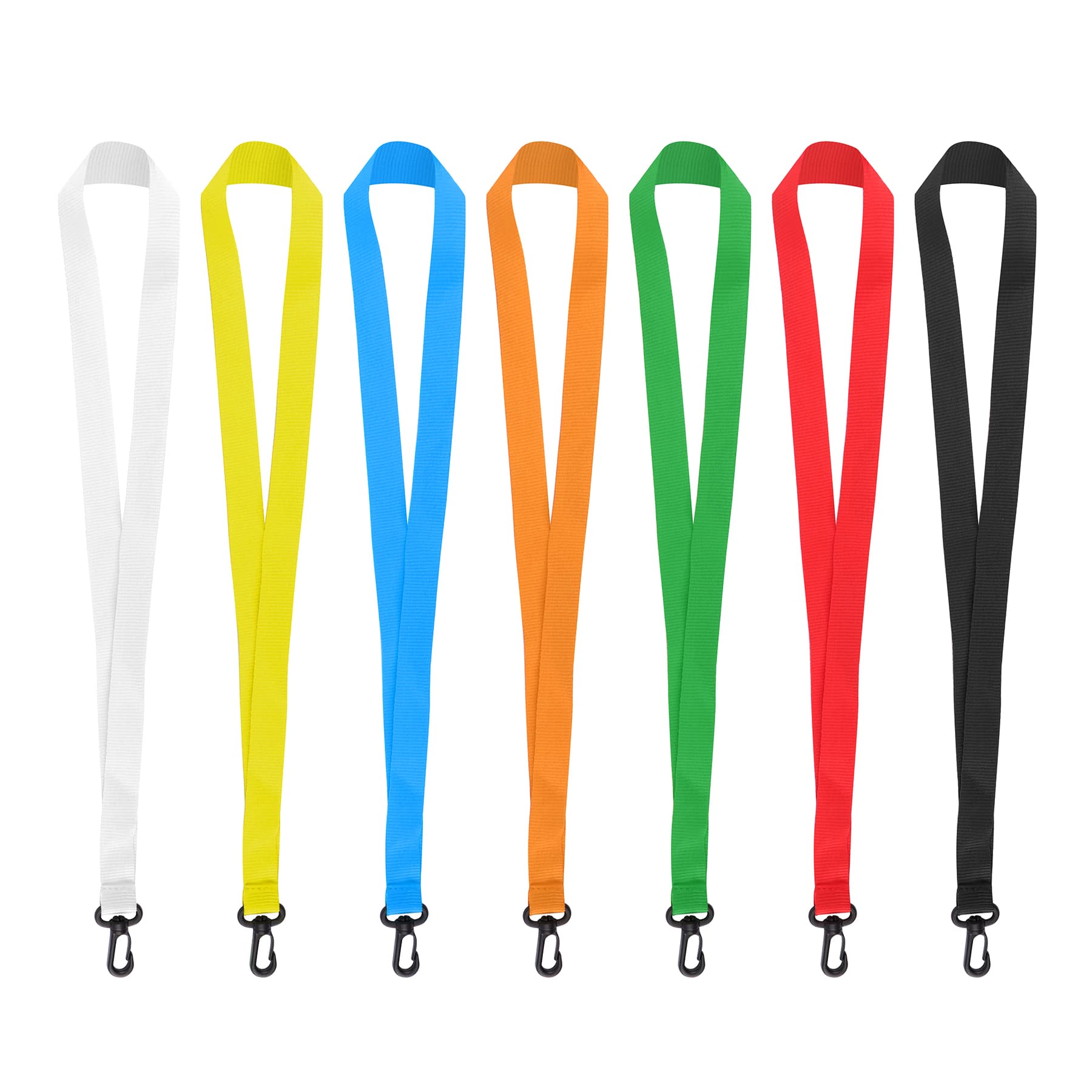 3/4" Nylon Flat Badge Holder Lanyard Strap W/ Plastic J Hook thumbnail 6