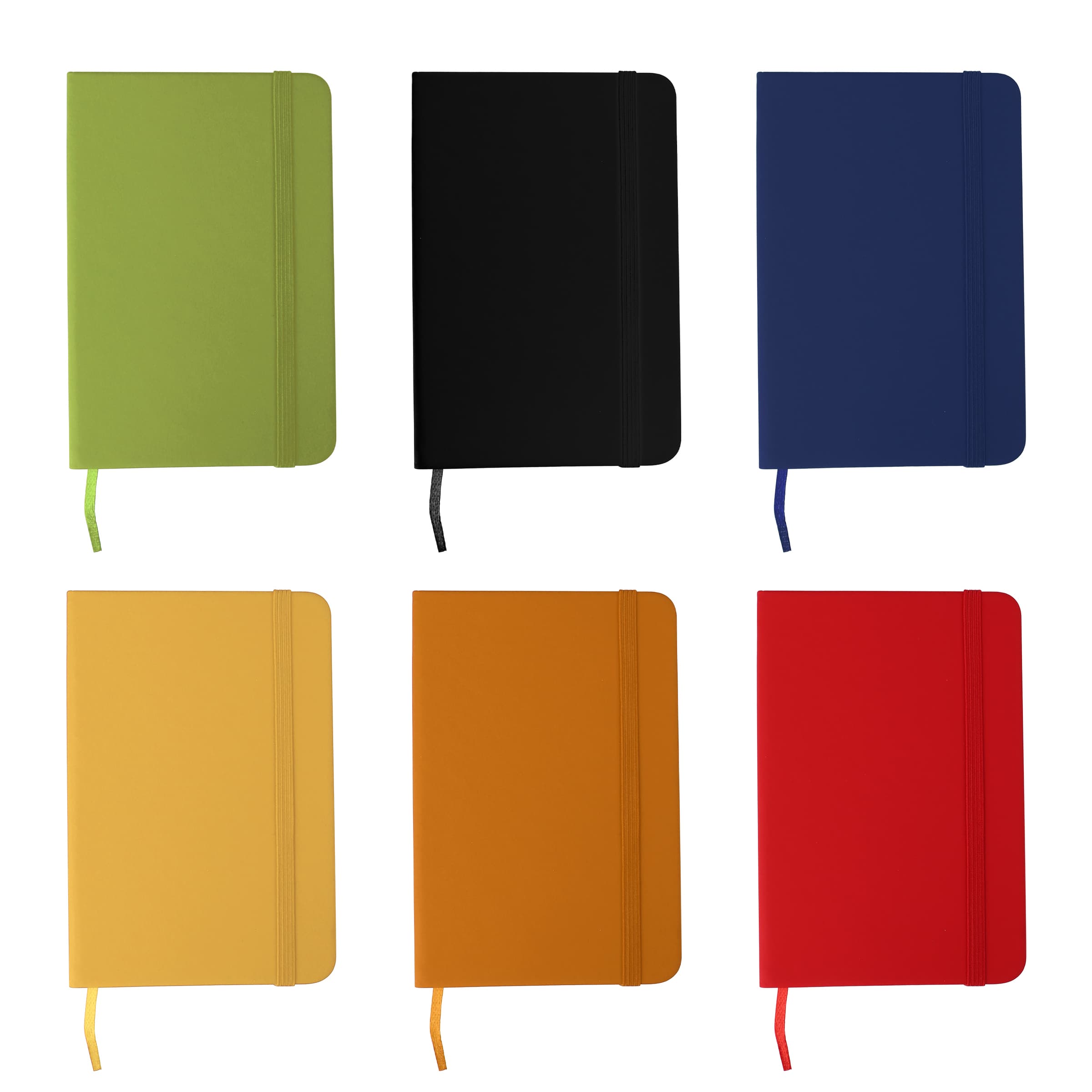 A6 Soft Touch Pocket Journal Notebook W/ Elastic Band  thumbnail 21
