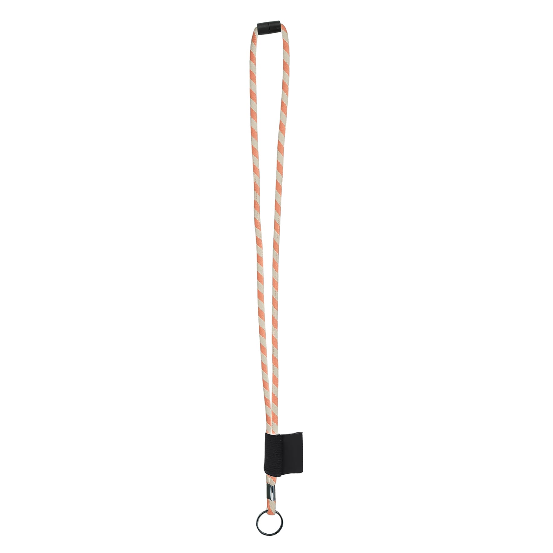 Nylon Breakaway Rope Lanyard W/ Split Ring and Metal Crimp thumbnail 3