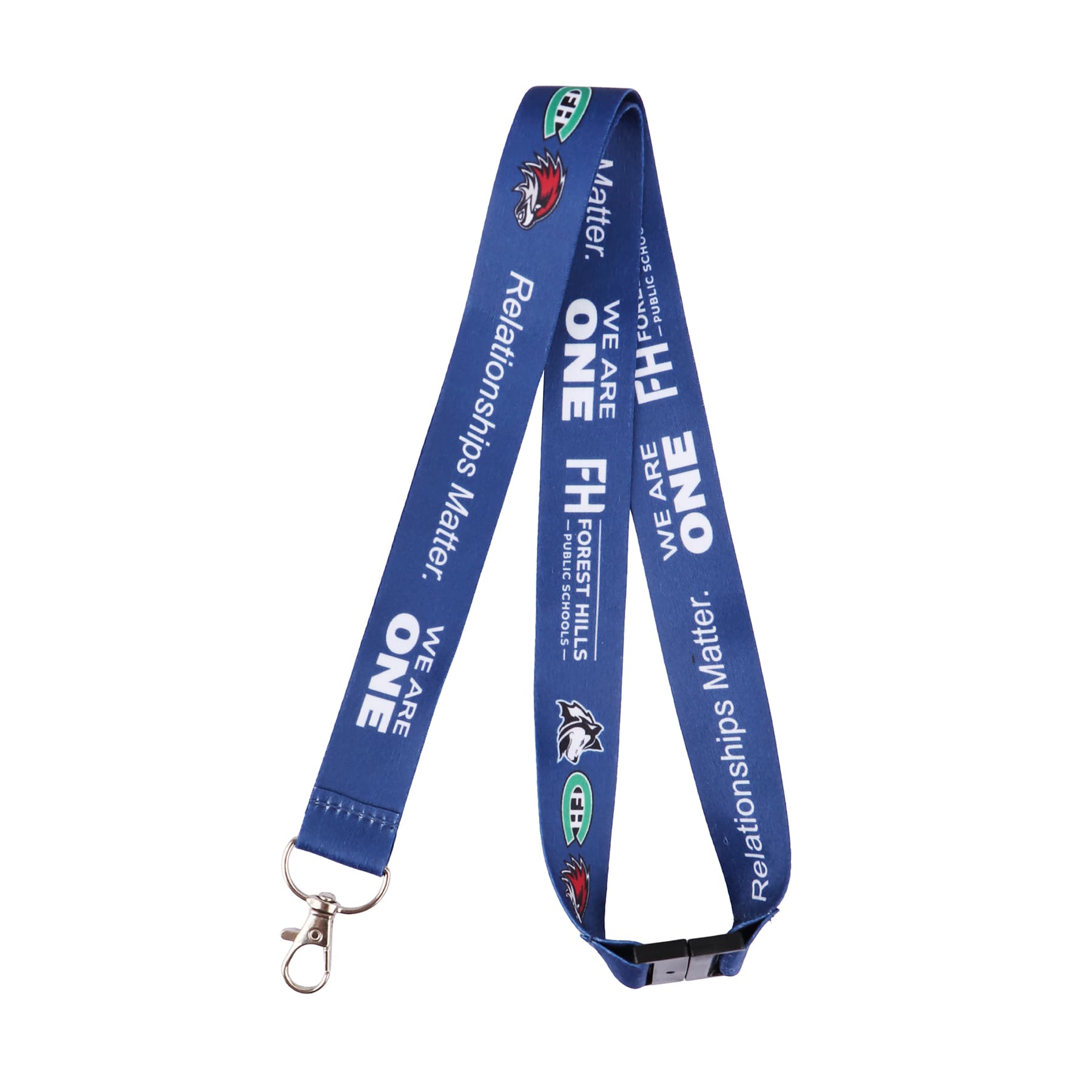 1" Polyester Breakaway Lanyard for ID Badges W/ Lobster Claw thumbnail 6