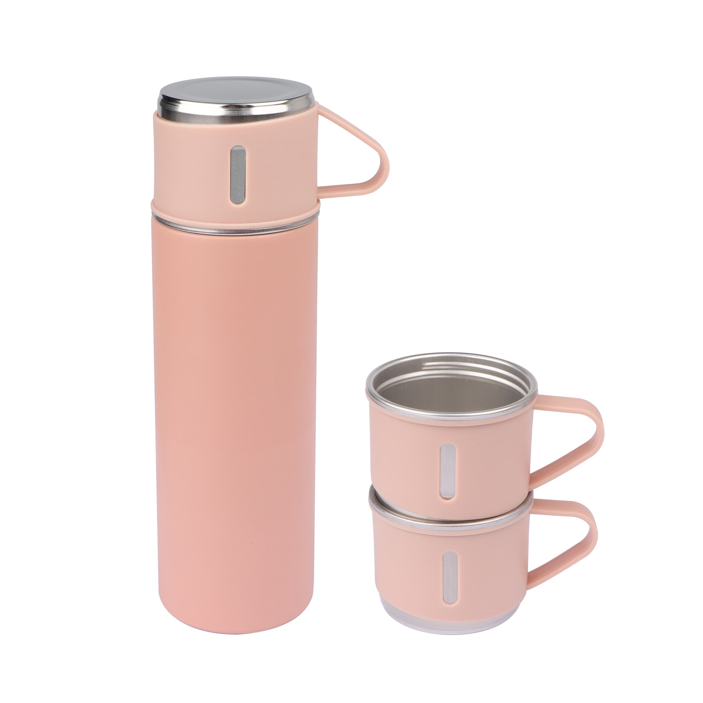 17Oz Vacuum Insulated Thermo Water Bottle with 3 Mug Lids thumbnail 9
